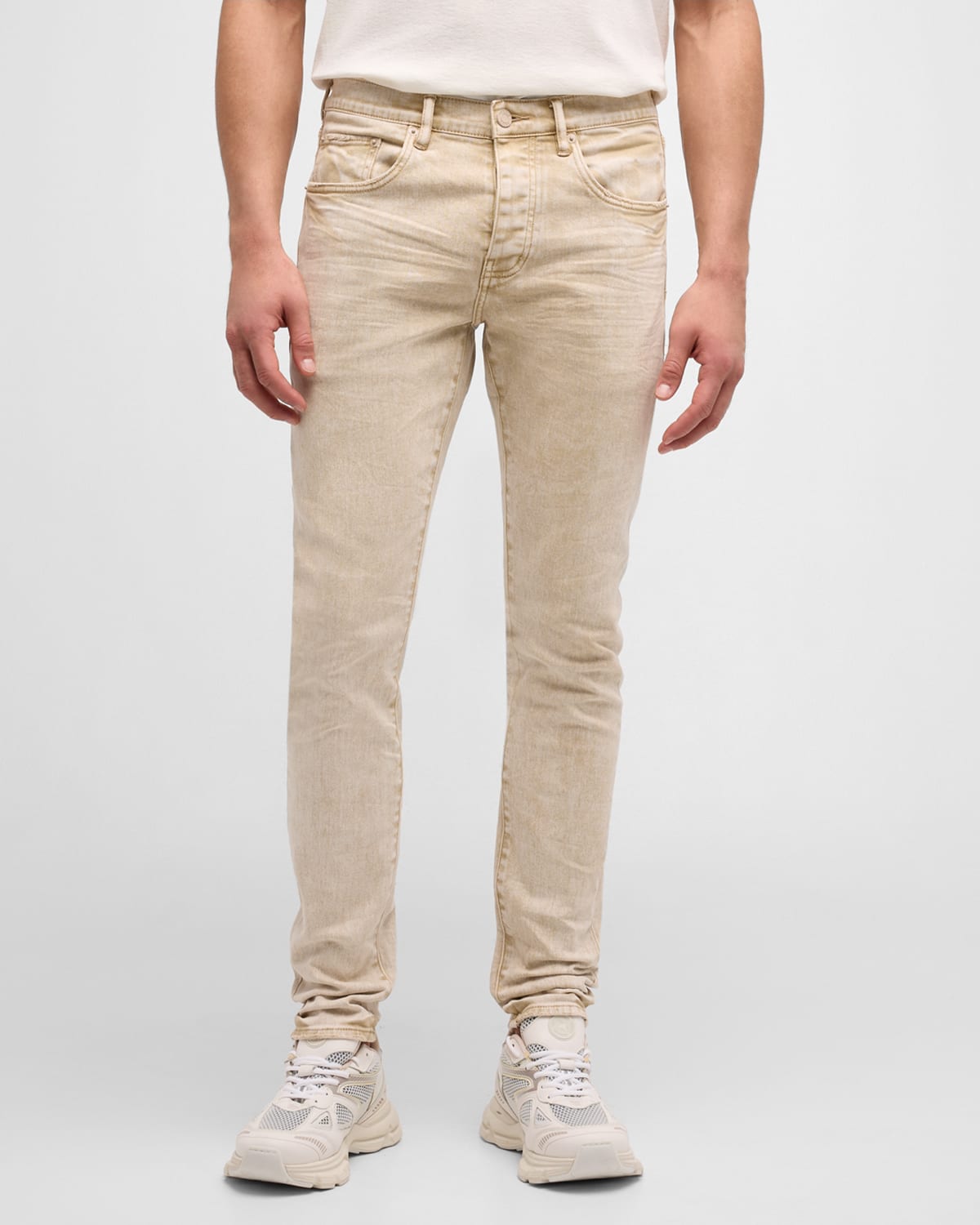Men's Skinny Khaki Denim Jeans