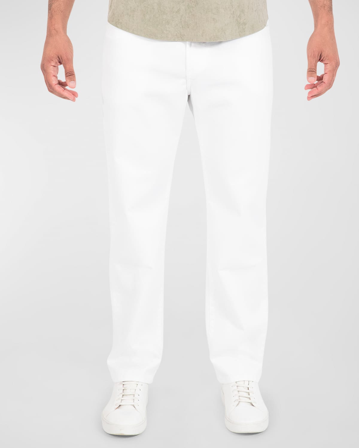 Shop Monfrere Men's Jayden Straight-leg Pants In Blanc