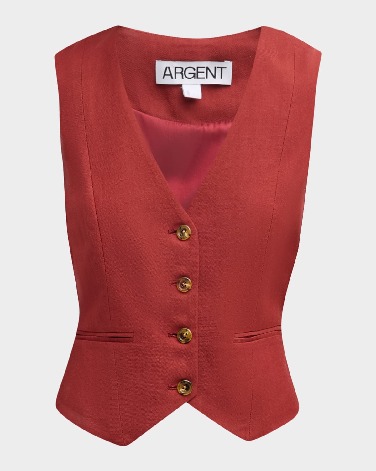 Button-Down Twill Waistcoat