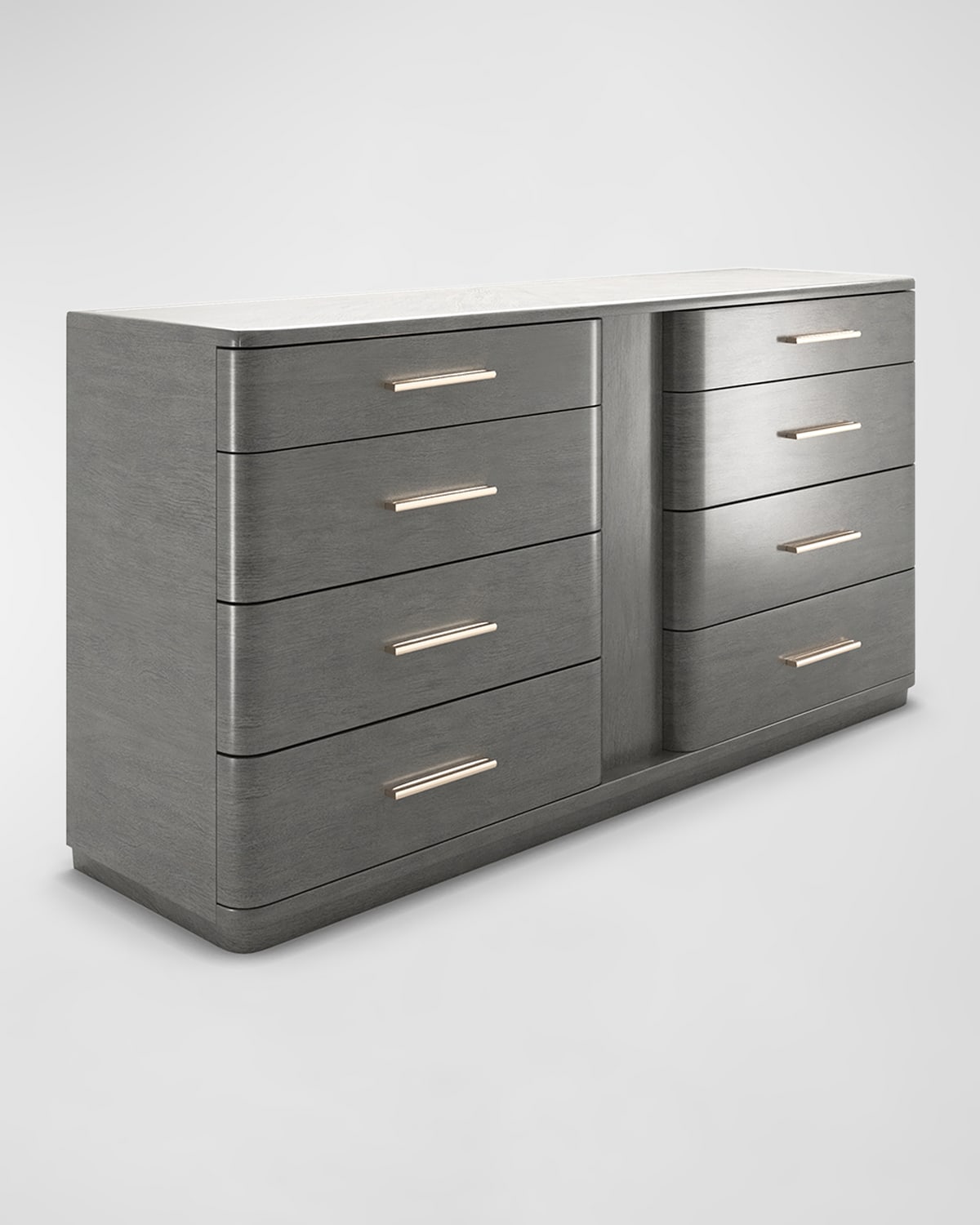 Casa Ispirata Continental 8-drawer Dresser In Gray