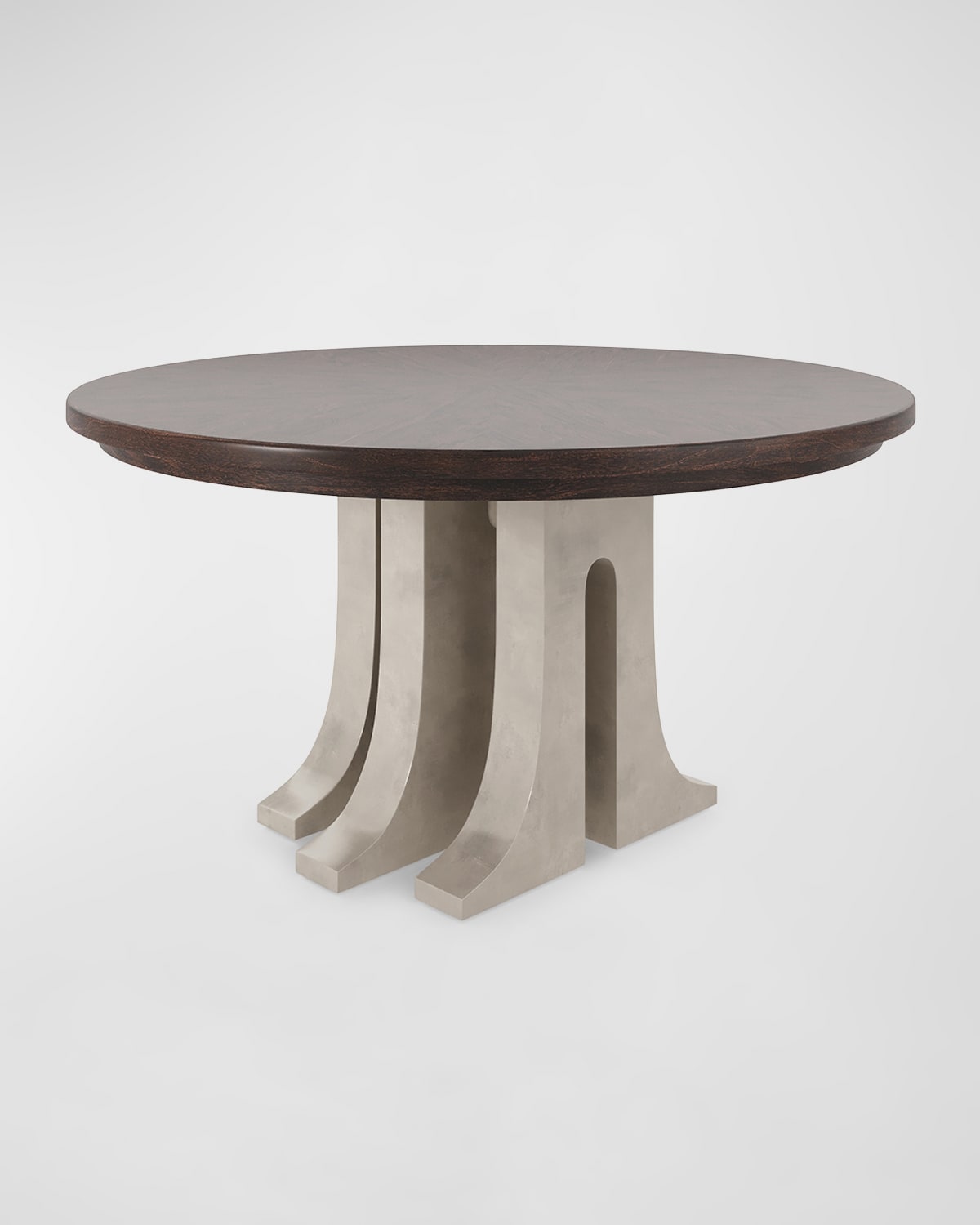 Casa Ispirata Aqueduct 60" Round Dining Table In Brown