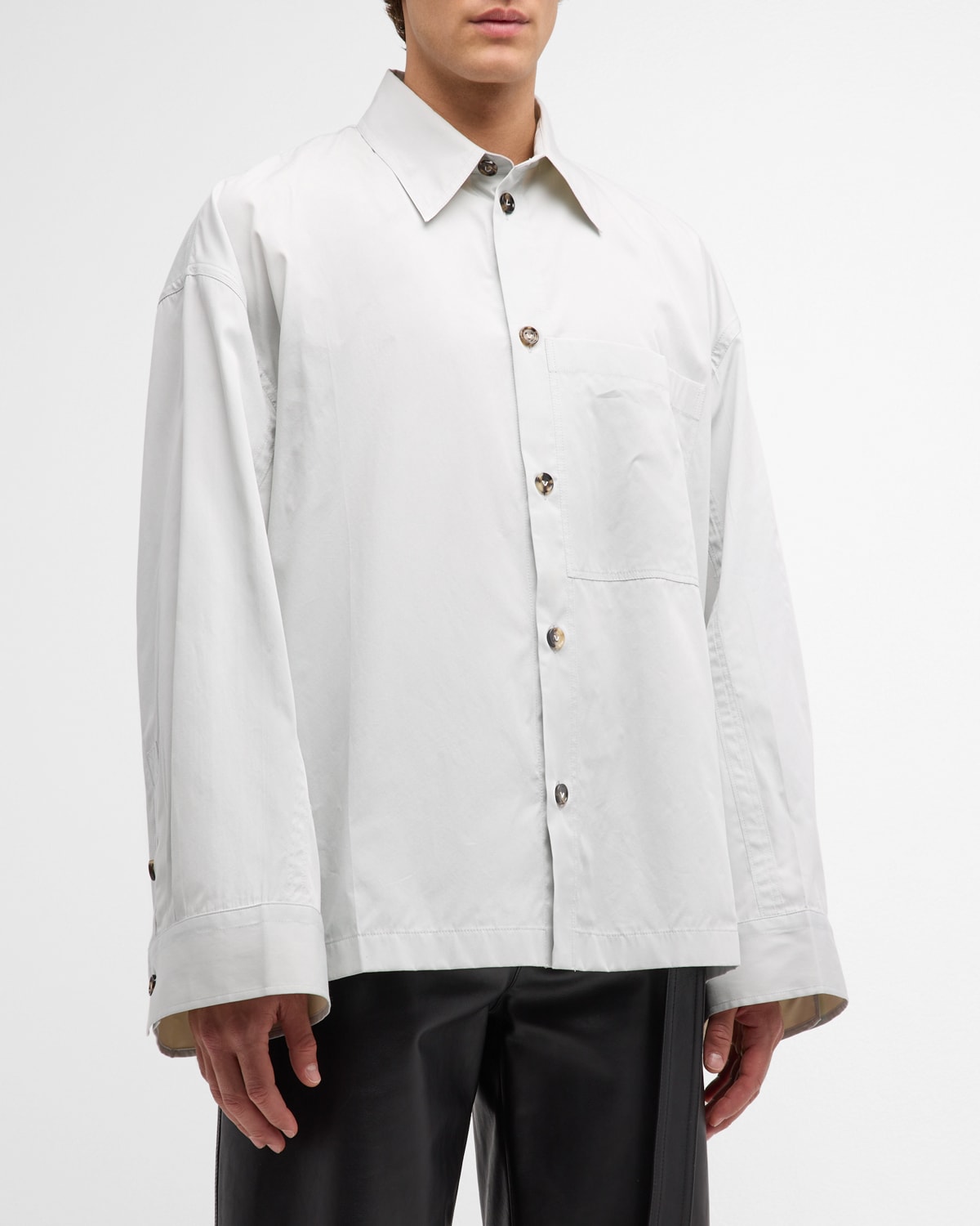 Men's Technical Cotton-Silk Shirt