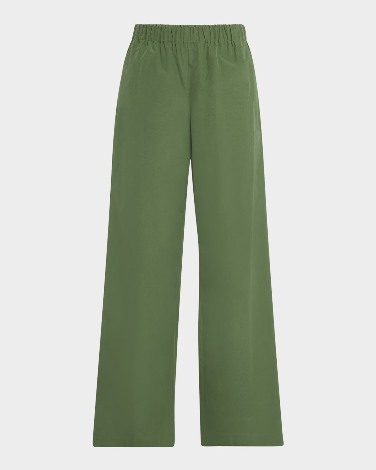 Riverside Wide-Leg Organic Cotton Poplin Pants