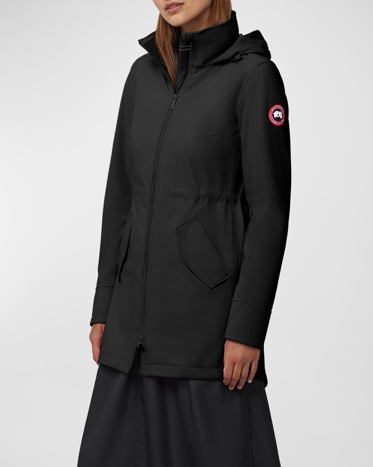 Canada Goose Avery Hooded Jacket In Black