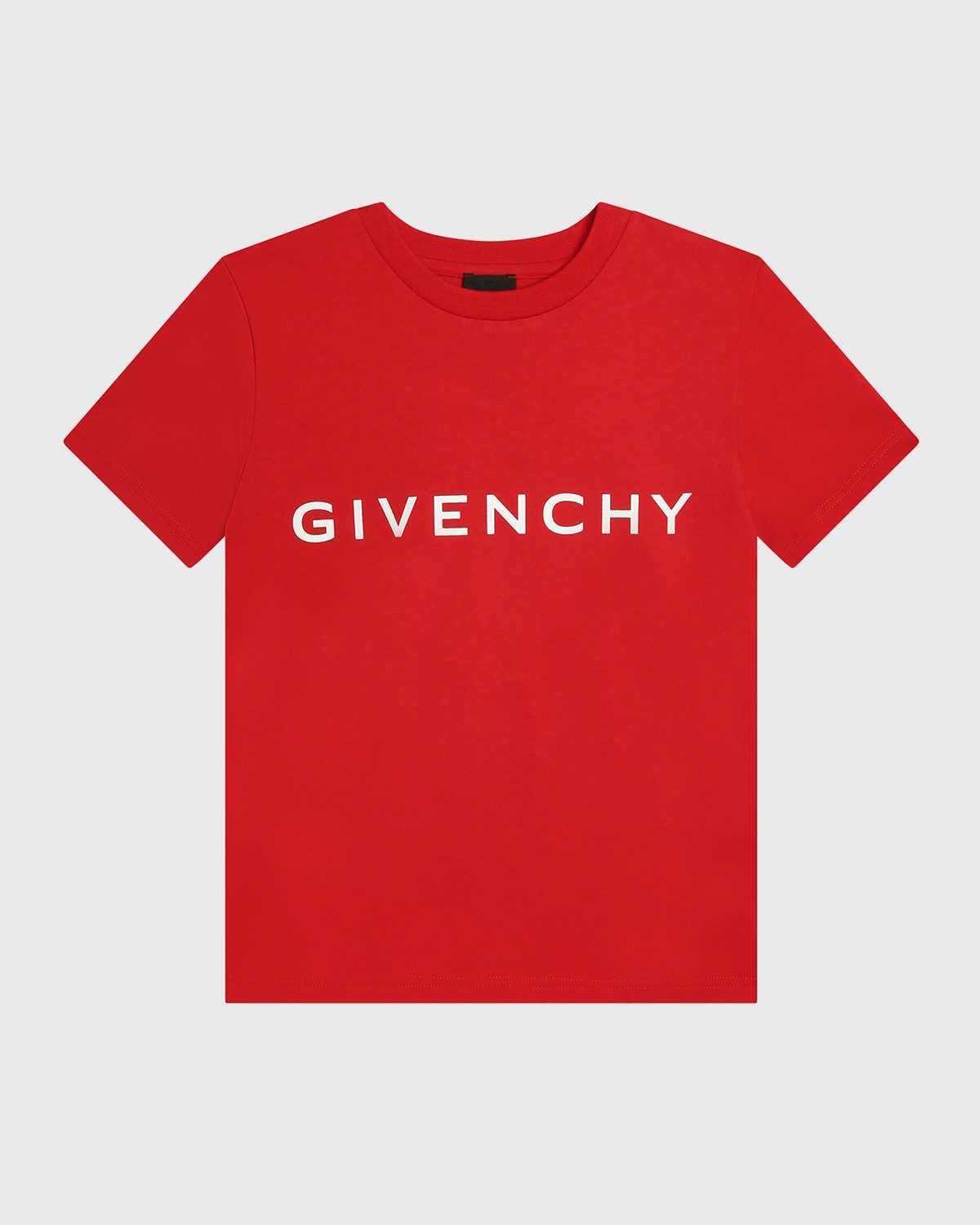 Givenchy Cotton T-shirt With Print In Bright Red