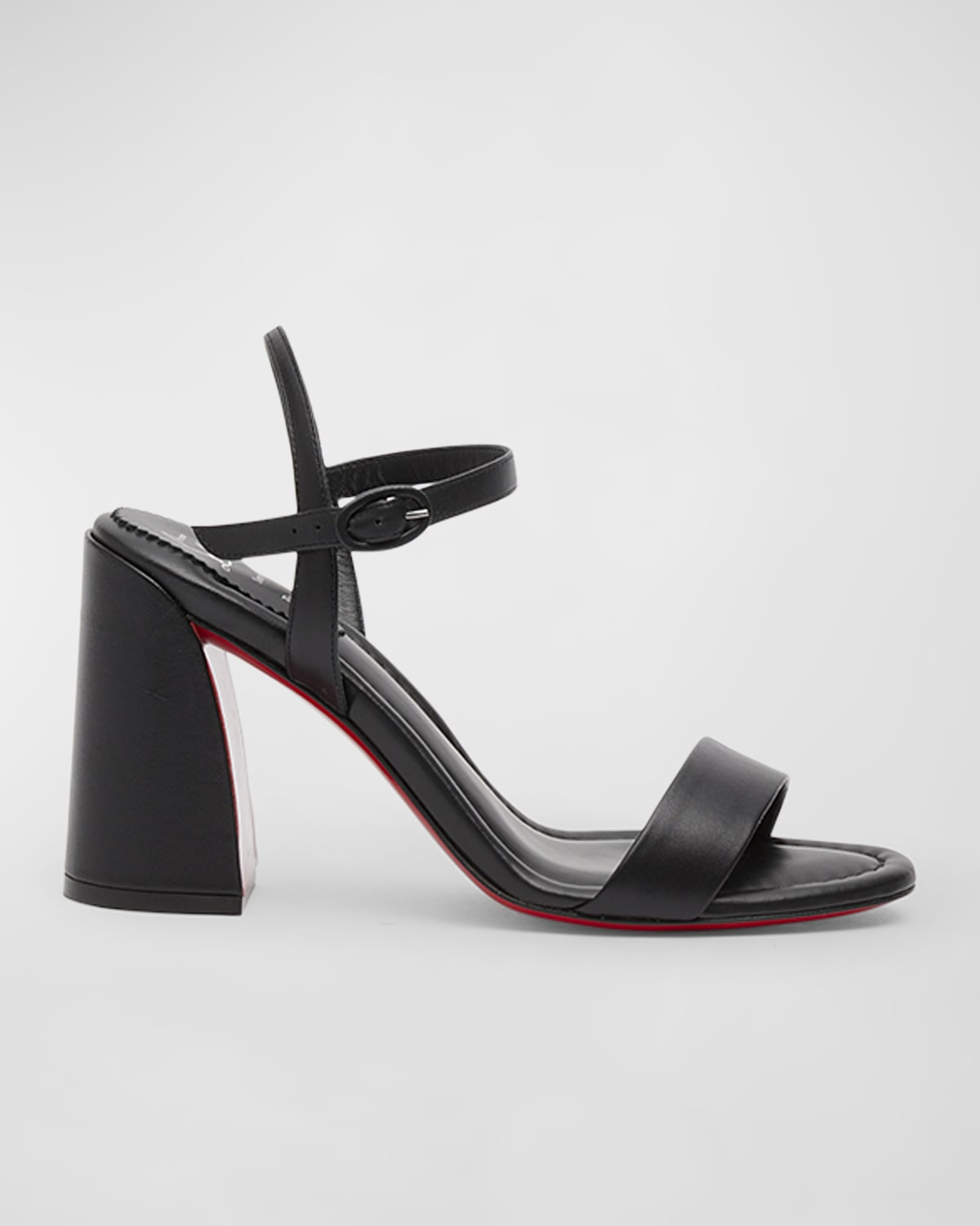 Shop Christian Louboutin Miss Jane Red Sole Ankle-strap Sandals In Black