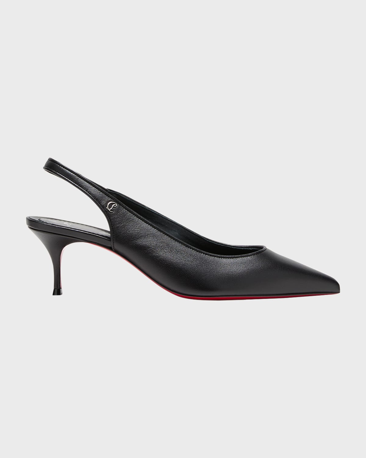 Shop Christian Louboutin Sporty Kate Red Sole Slingback Pumps In Black