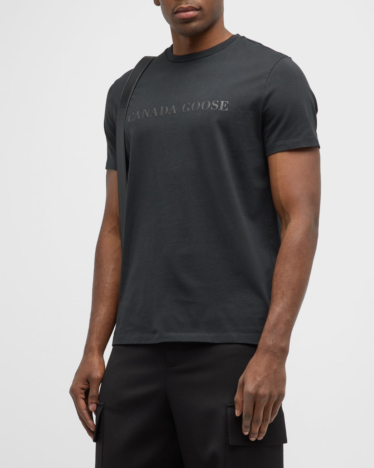 Canada Goose Men's Emersen Cotton Crewneck T-shirt In Black