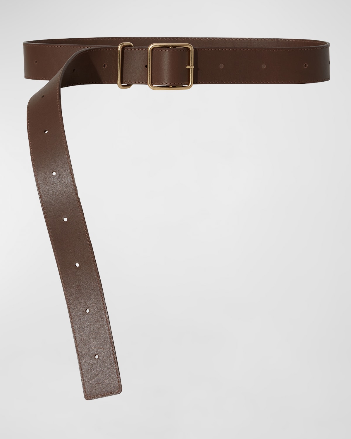 Janessa Leone Adjustable Leather & Metal Alloy Belt In Brown