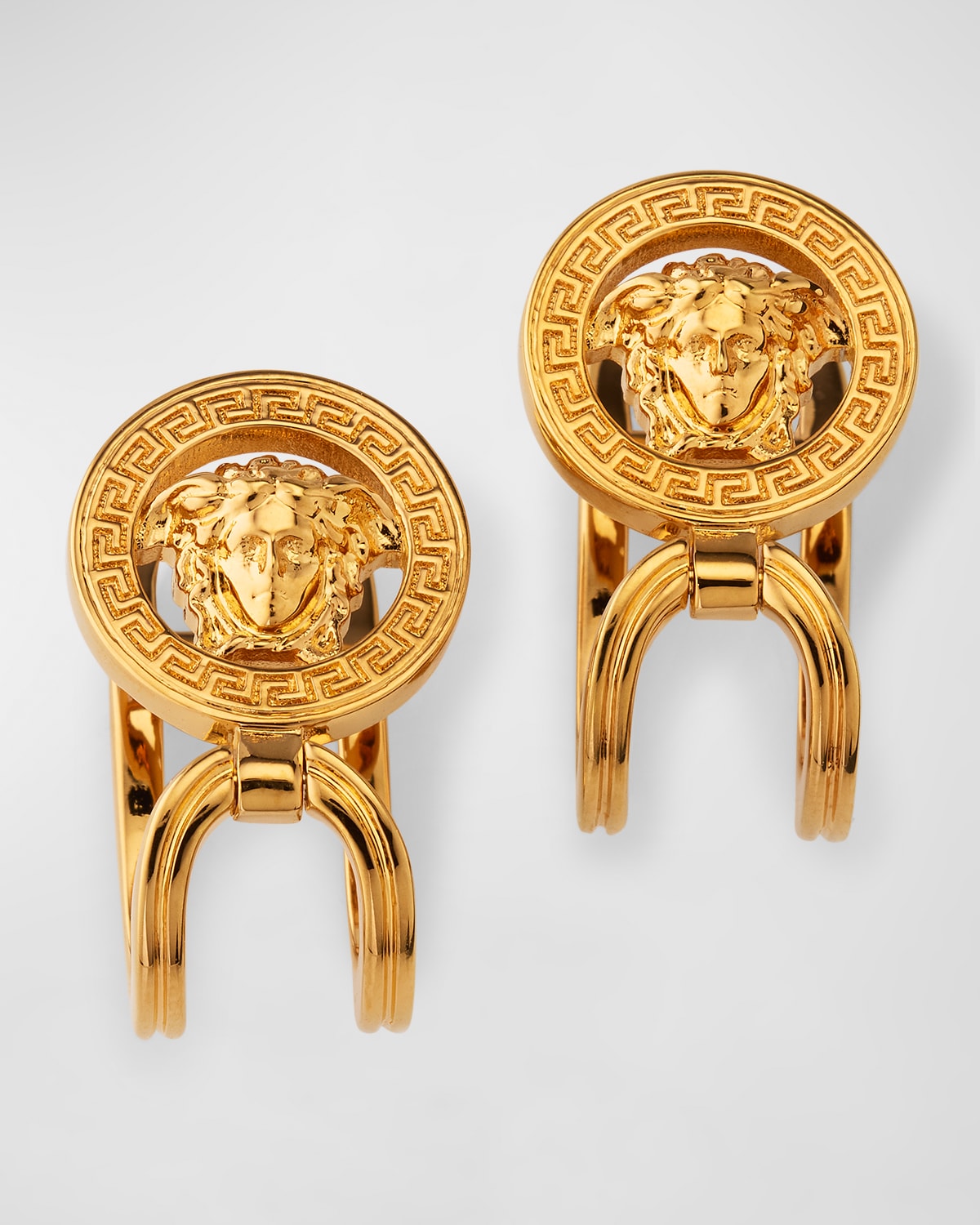Versace Medusa 95 Brass Earrings In Gold