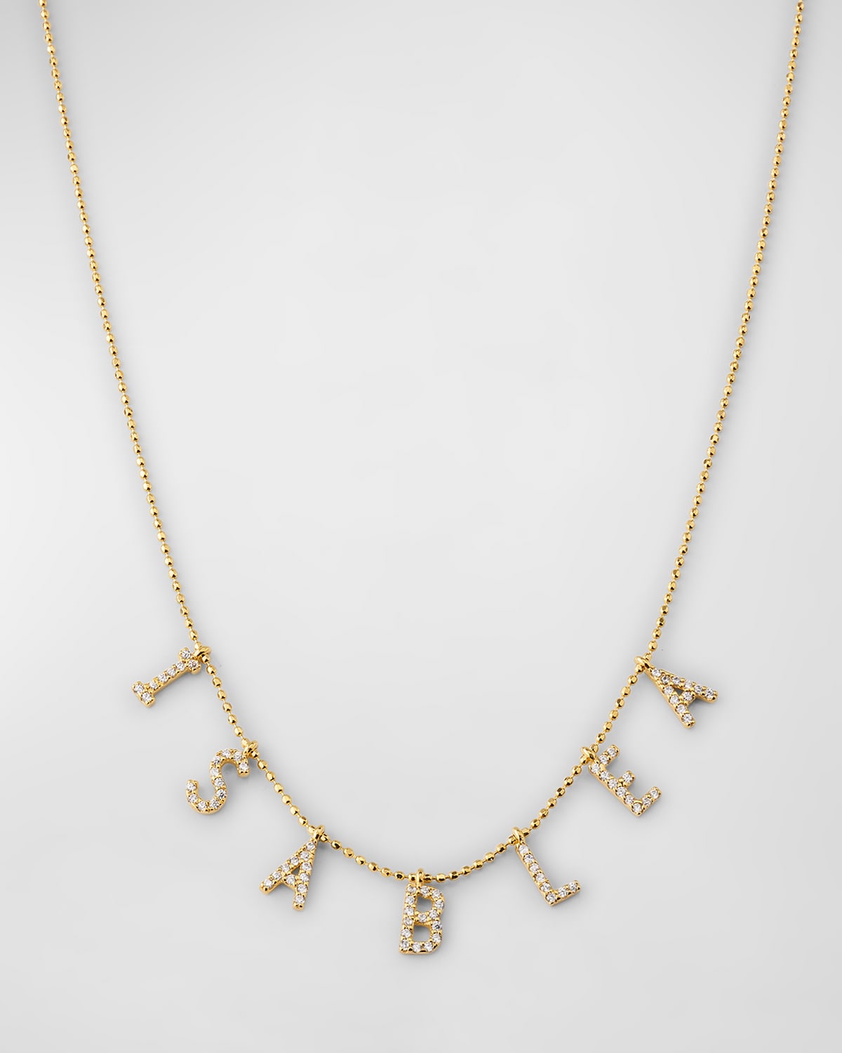 14K Gold-Plated Sterling Silver 7-Letter Personalized Necklace
