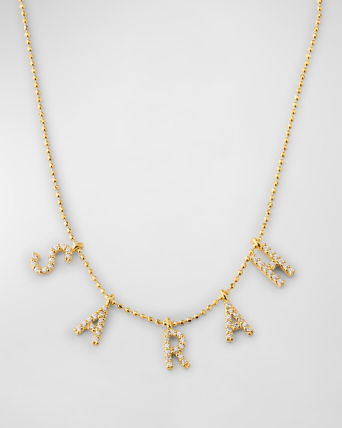 14K Gold-Plated Sterling Silver 5-Letter Personalized Necklace