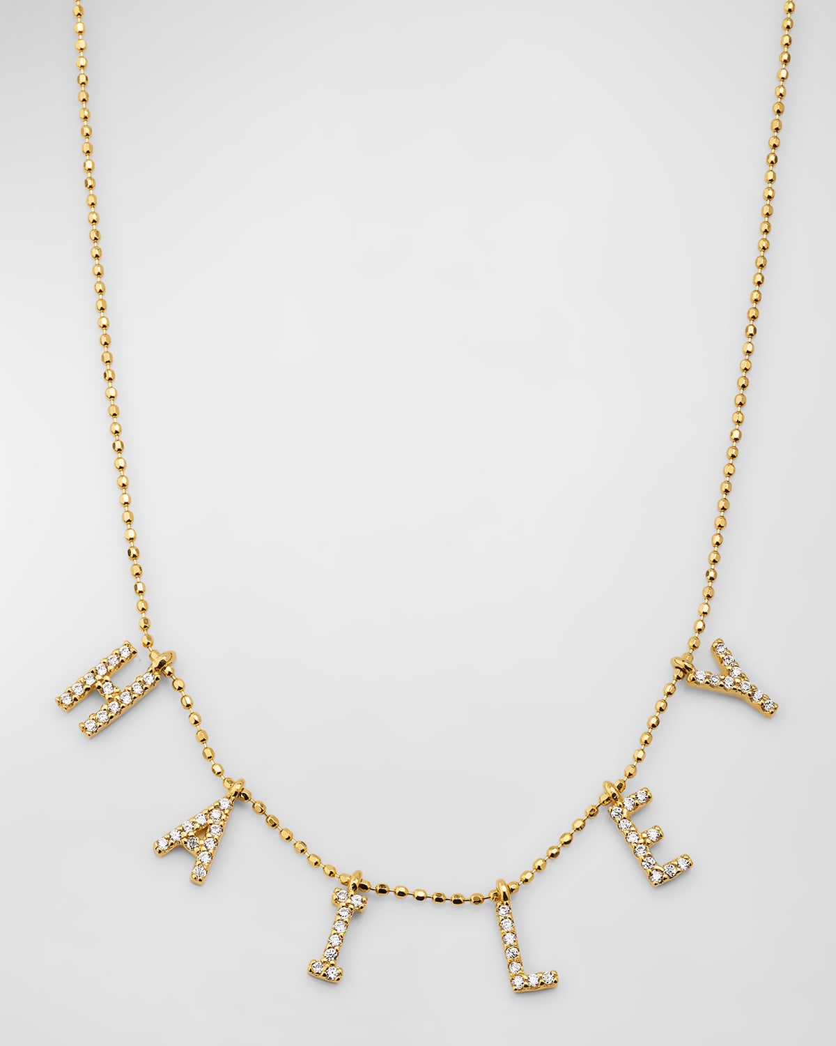 14K Gold-Plated Sterling Silver 6-Letter Personalized Necklace