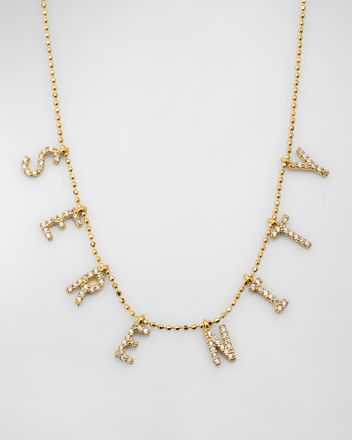 14K Gold-Plated Sterling Silver 8-Letter Personalized Necklace