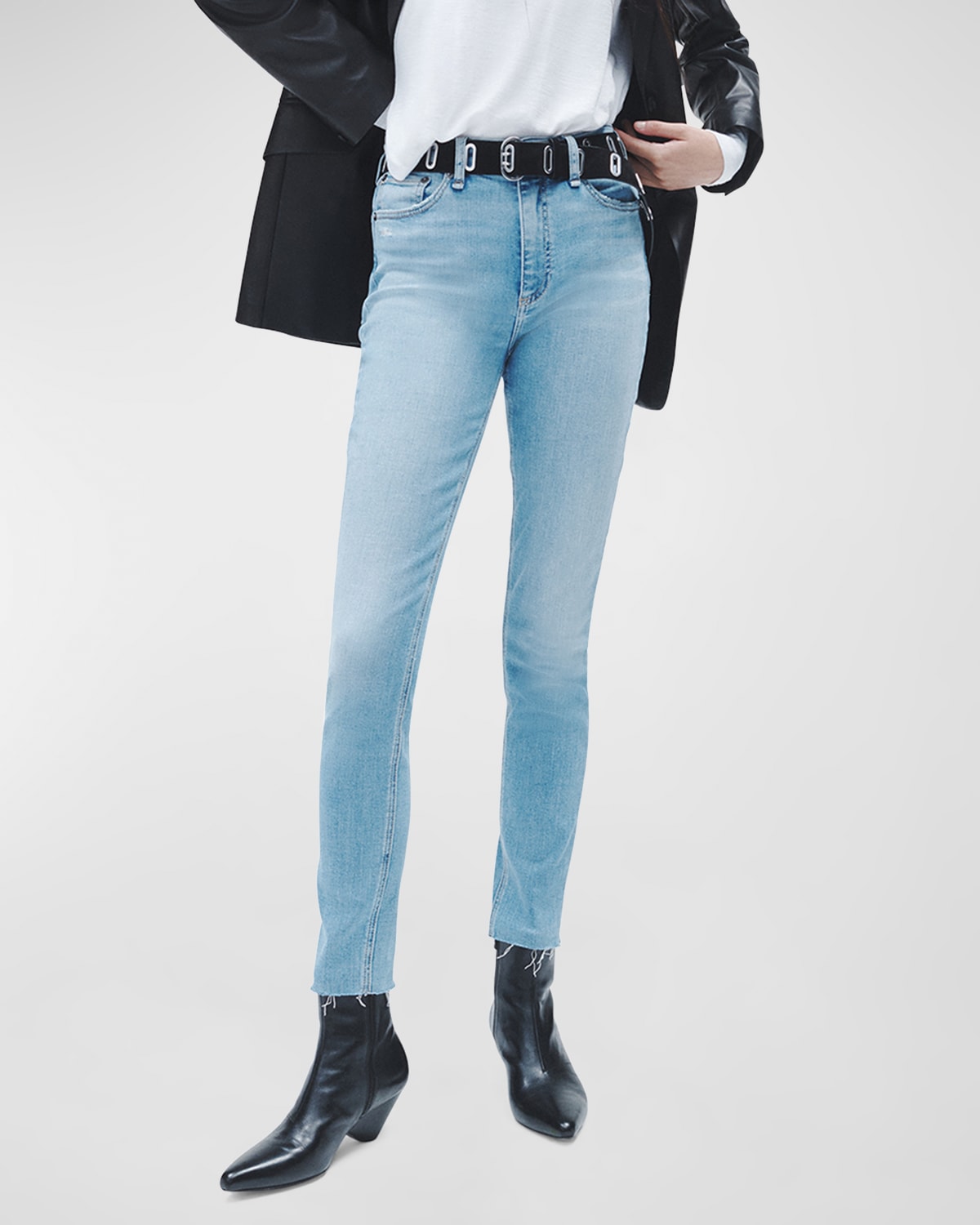 Shop Rag & Bone Nina High-rise Skinny Jeans In Clemente