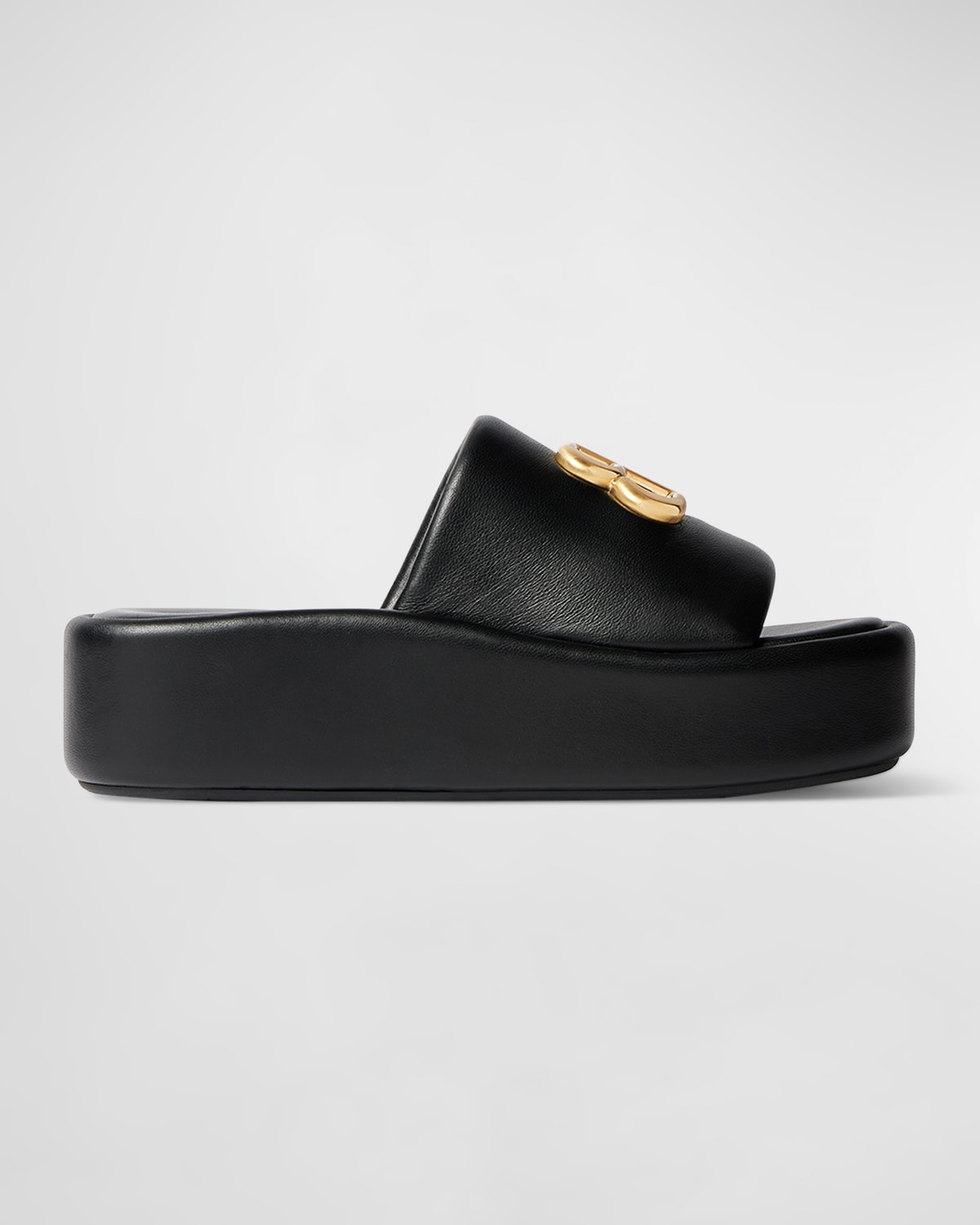 Shop Balenciaga Rise Sandals In Black/gold