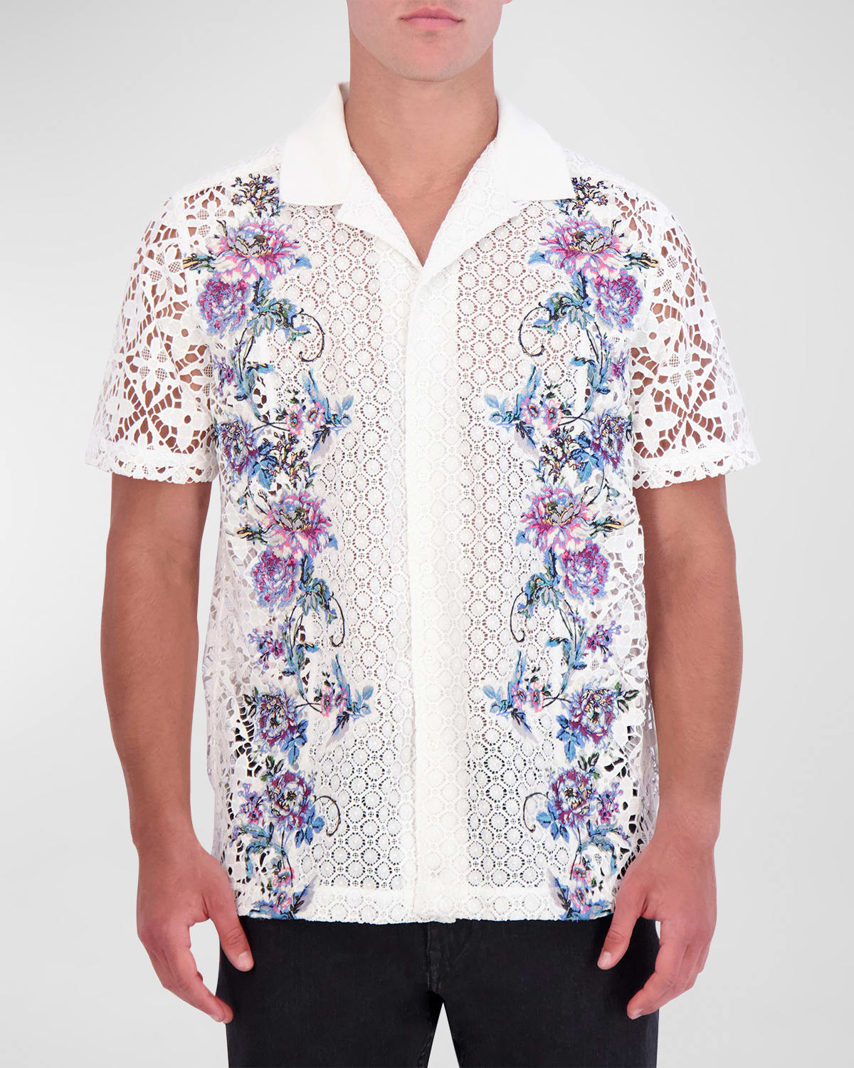 Shop Robert Graham Men's Vine Vista Limited Edition Woven Short-sleeve Shirt In Multi