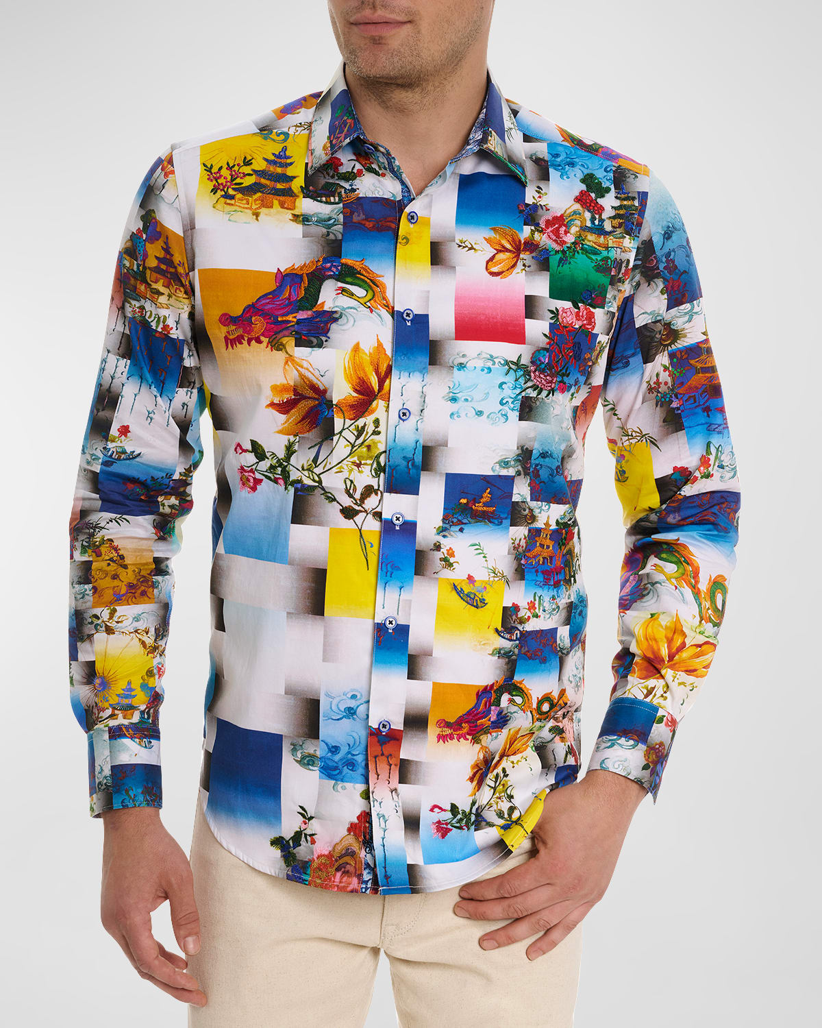 Robert Graham Koa Long Sleeve Button Down Shirt In Multi