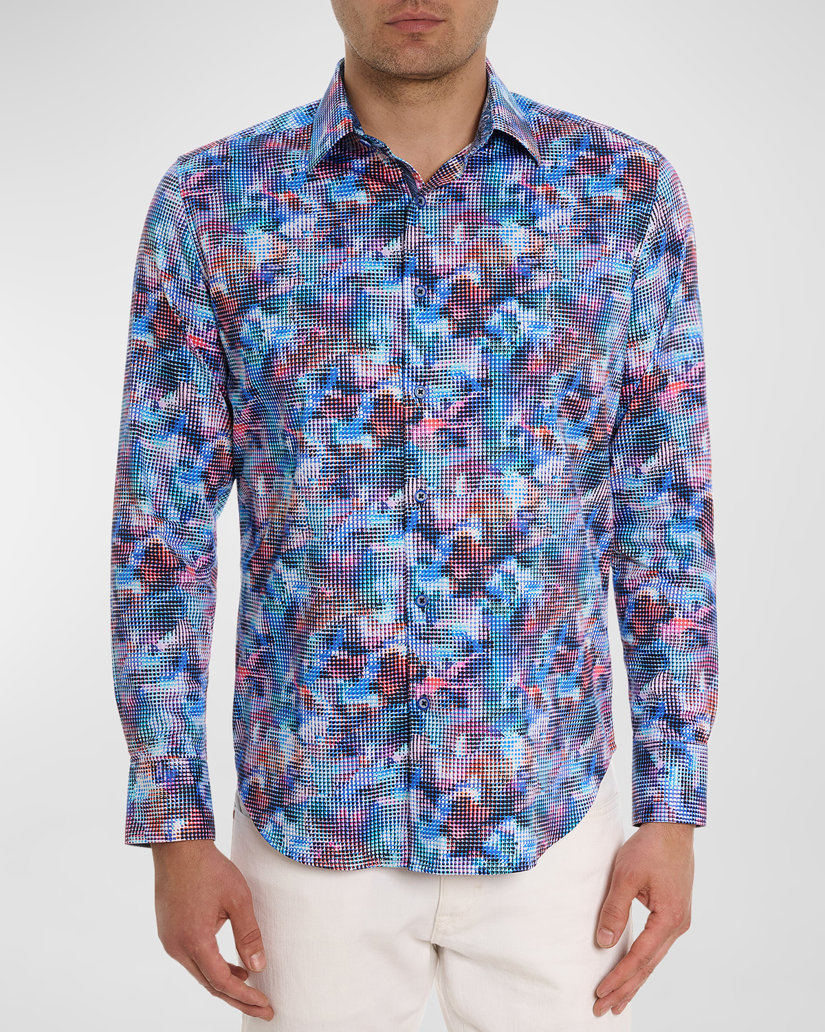 Robert Graham Outer Banks Printed Long Sleeve Button Front Shirt In Multi In Multi