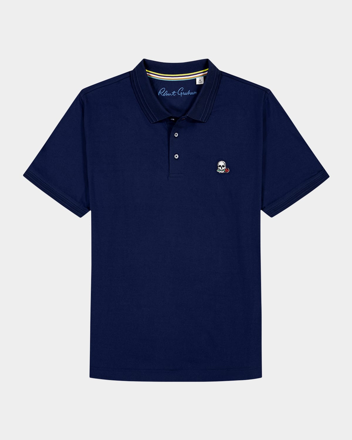 Shop Robert Graham Men's The Player Knit Polo Shirt In Navy