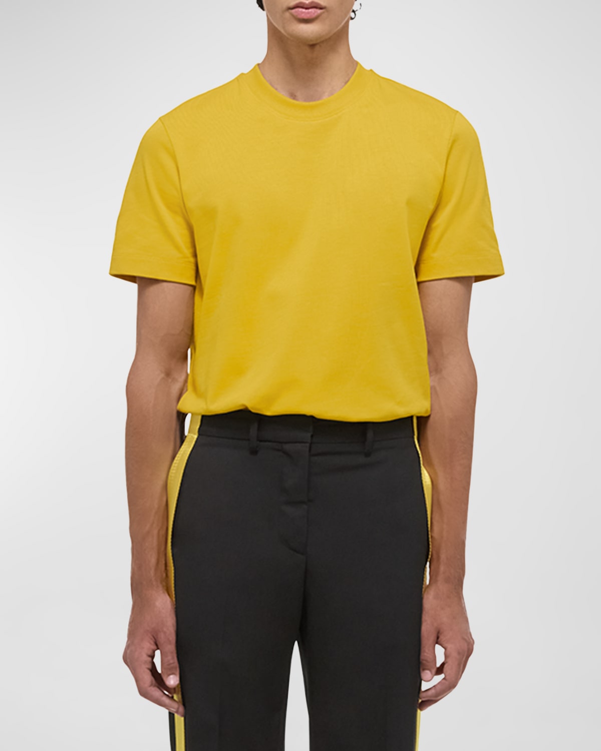 Men's Logo-Back Short-Sleeve Heavy Cotton T-Shirt