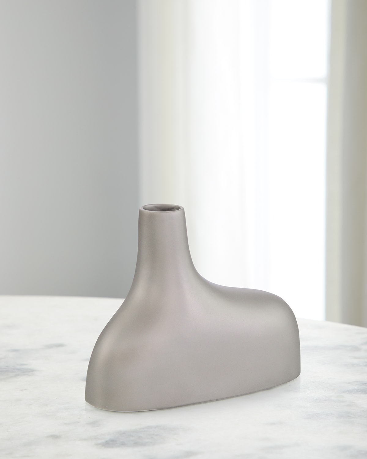 John-richard Collection Small Enigma Vessel, Small Gray In Gray