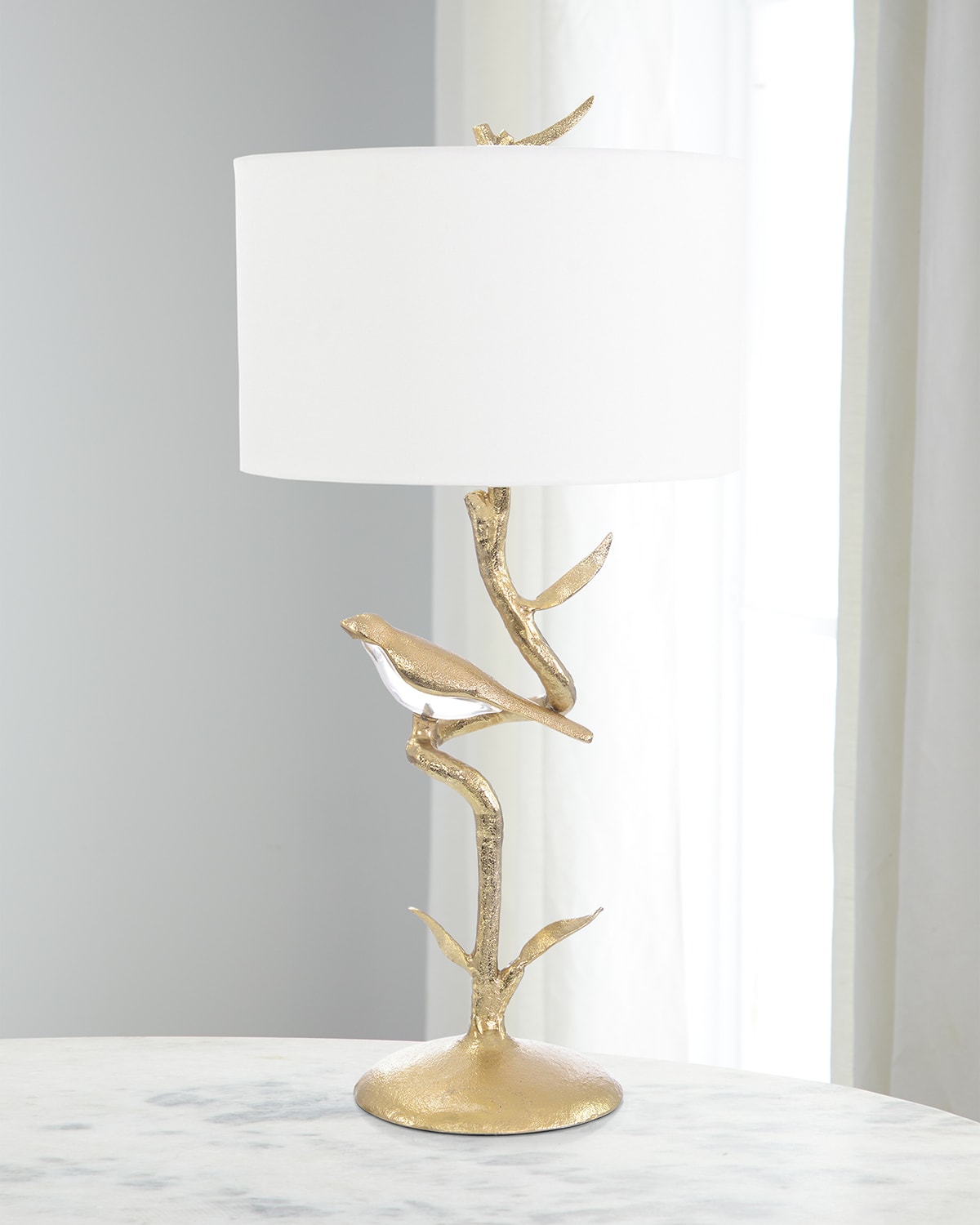 John-richard Collection Poleiro 36" Table Lamp In Champagne