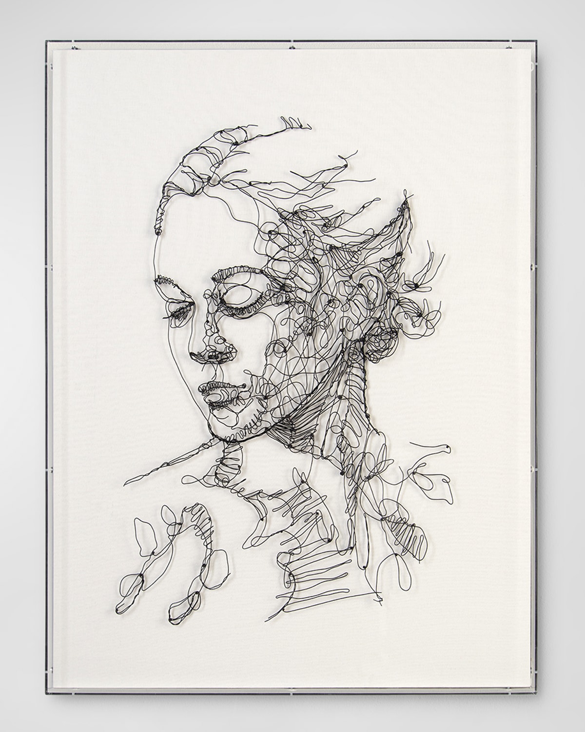 John-richard Collection Scribbled Secrets Original Wall Art By Tony Fey In Whiteblack