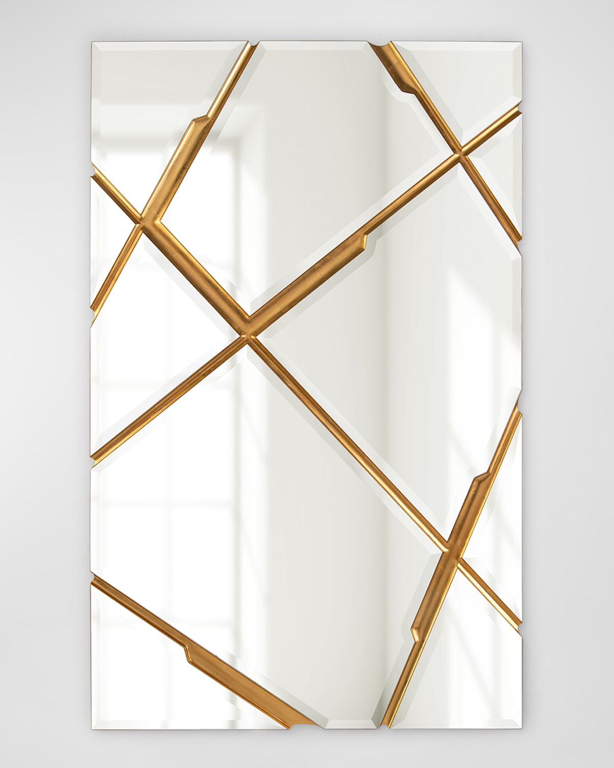 John-richard Collection Ronin 78" Wall Mirror In Gold
