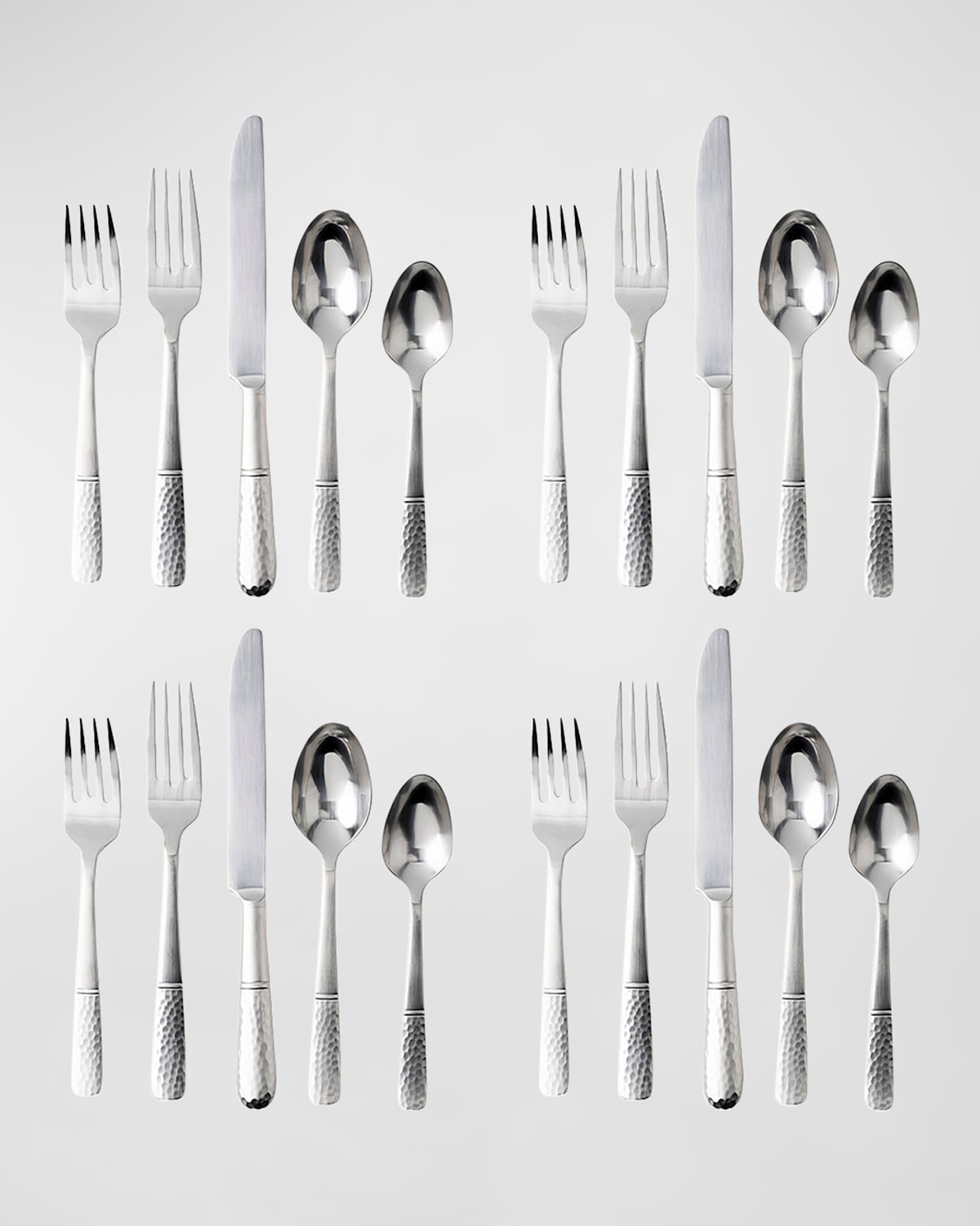 Juliska Carine 20-piece Flatware Set - Bright Satin In Bright Satin