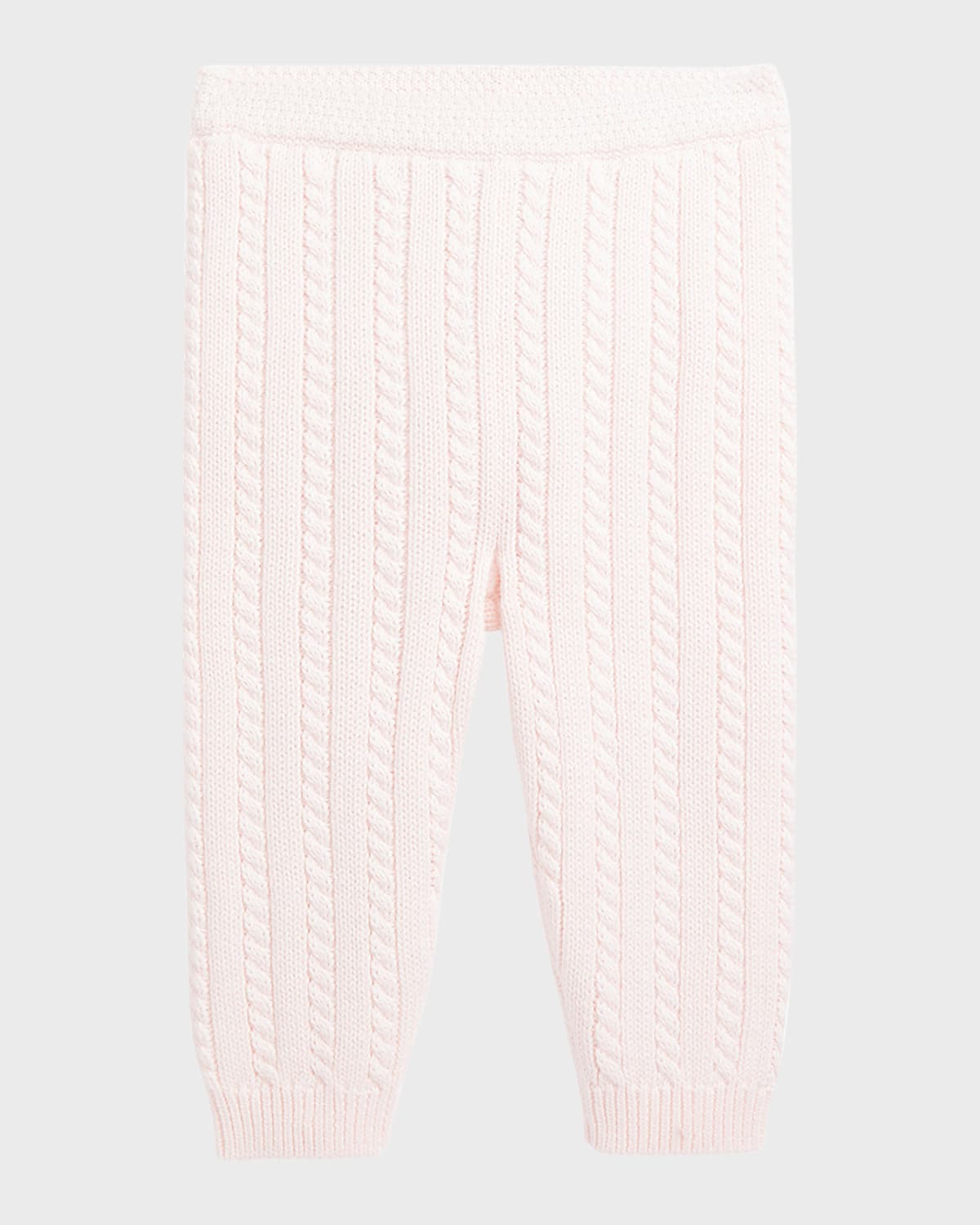 Ralph Lauren Babies' Girl's Organic Cotton Cable-knit Sweater Pants In Delicate Pink