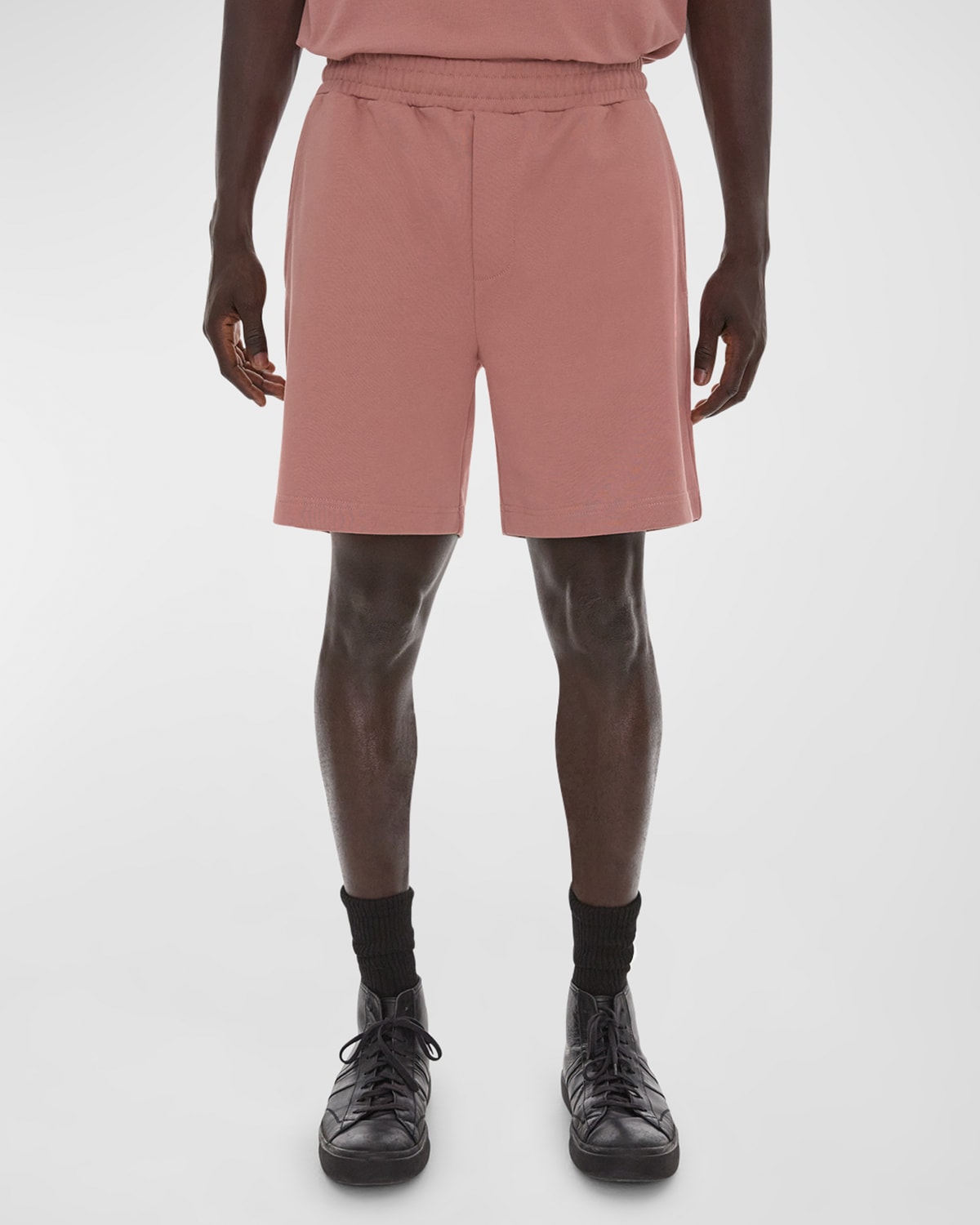 Helmut Lang Men's Outer Space Logo Sweat Shorts In Comet