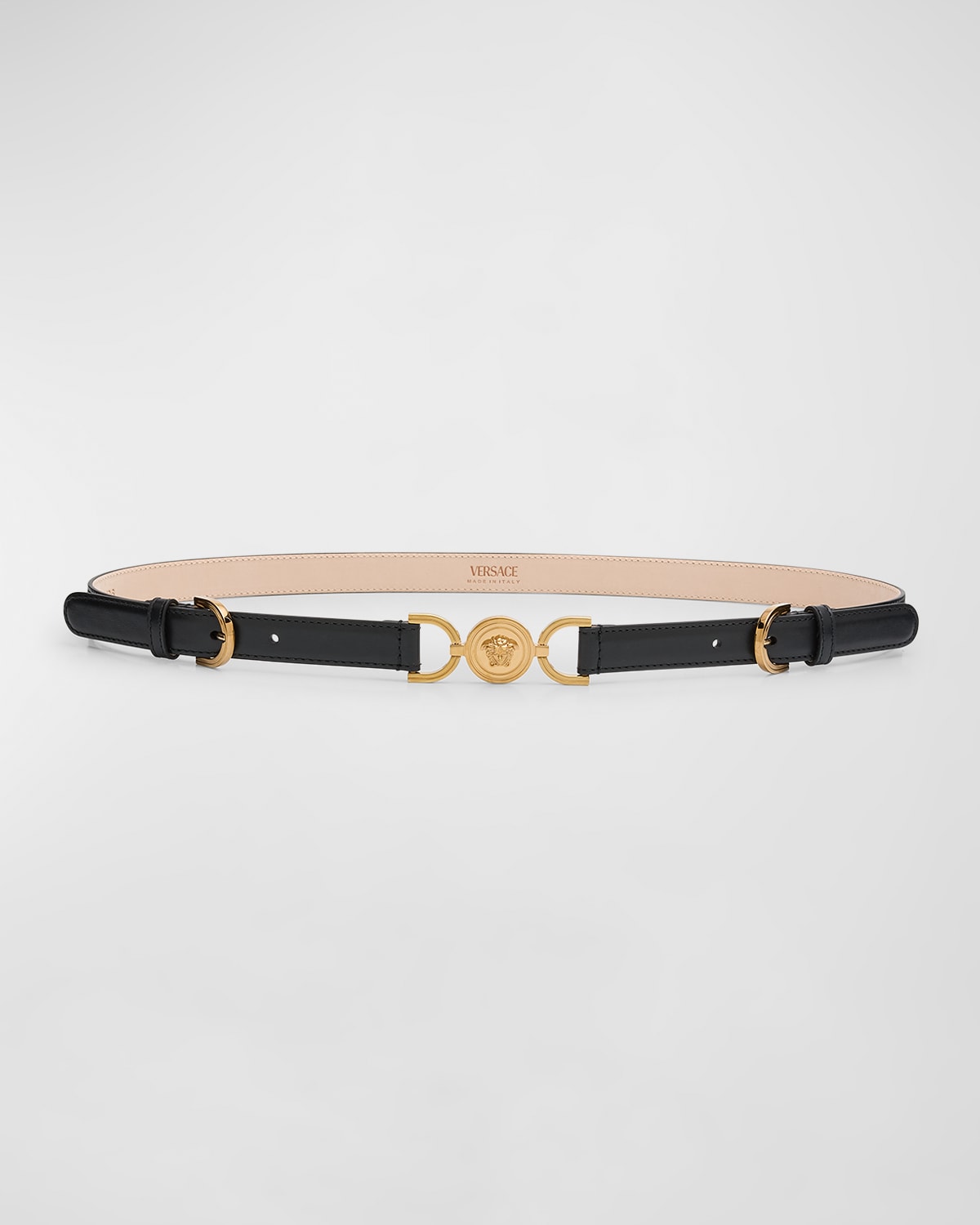 Medusa 95 Skinny Leather Belt