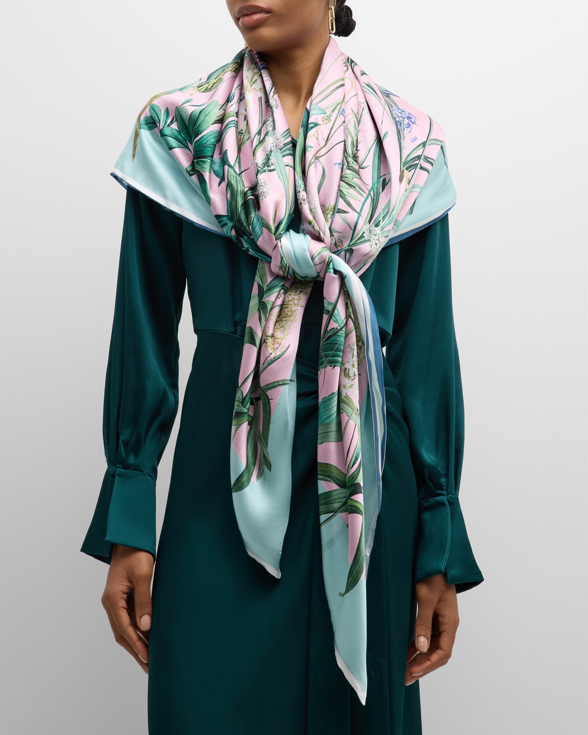 Vanessa Double-Sided Silk Scarf