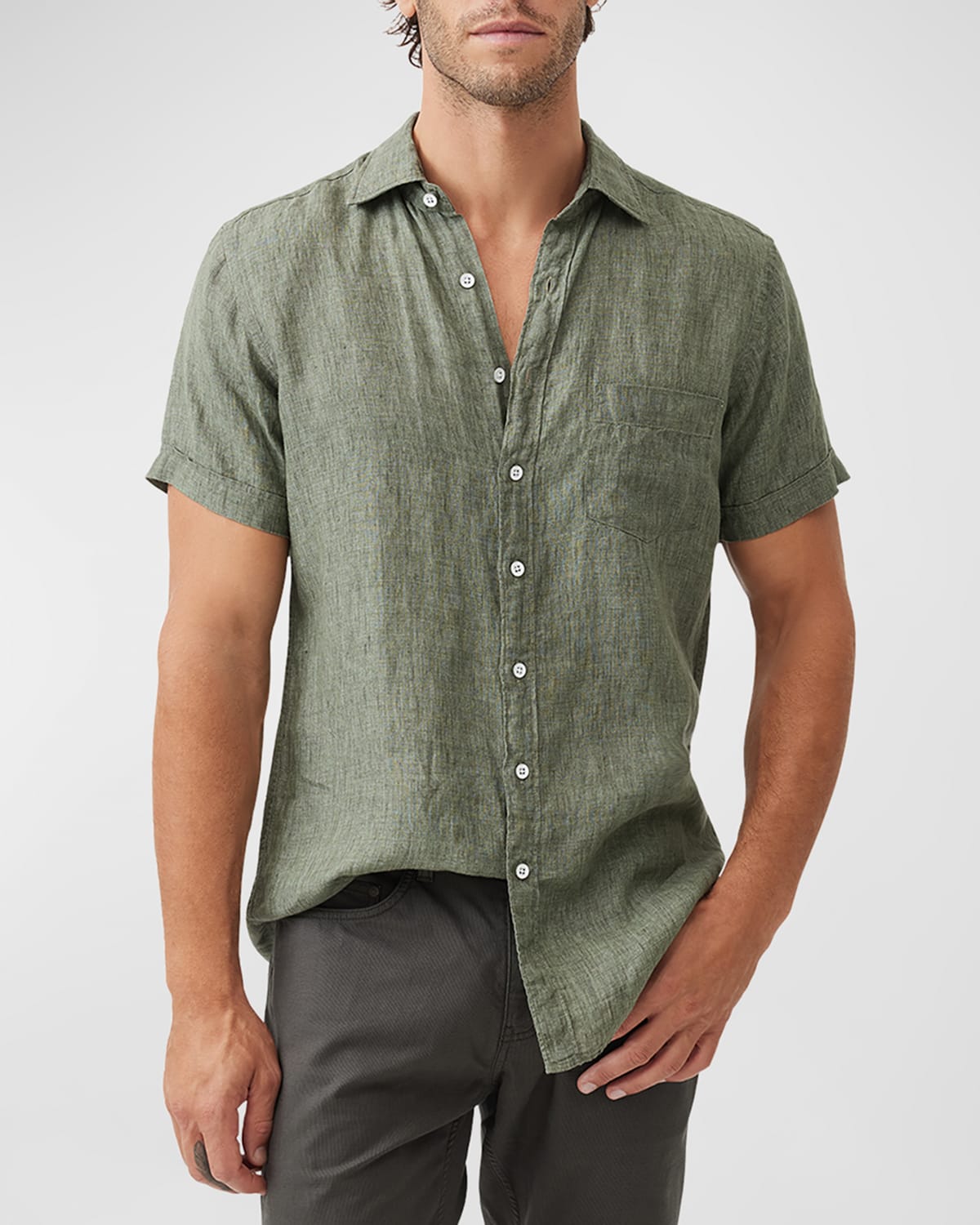 Men's Palm Beach Linen Short-Sleeve Shirt