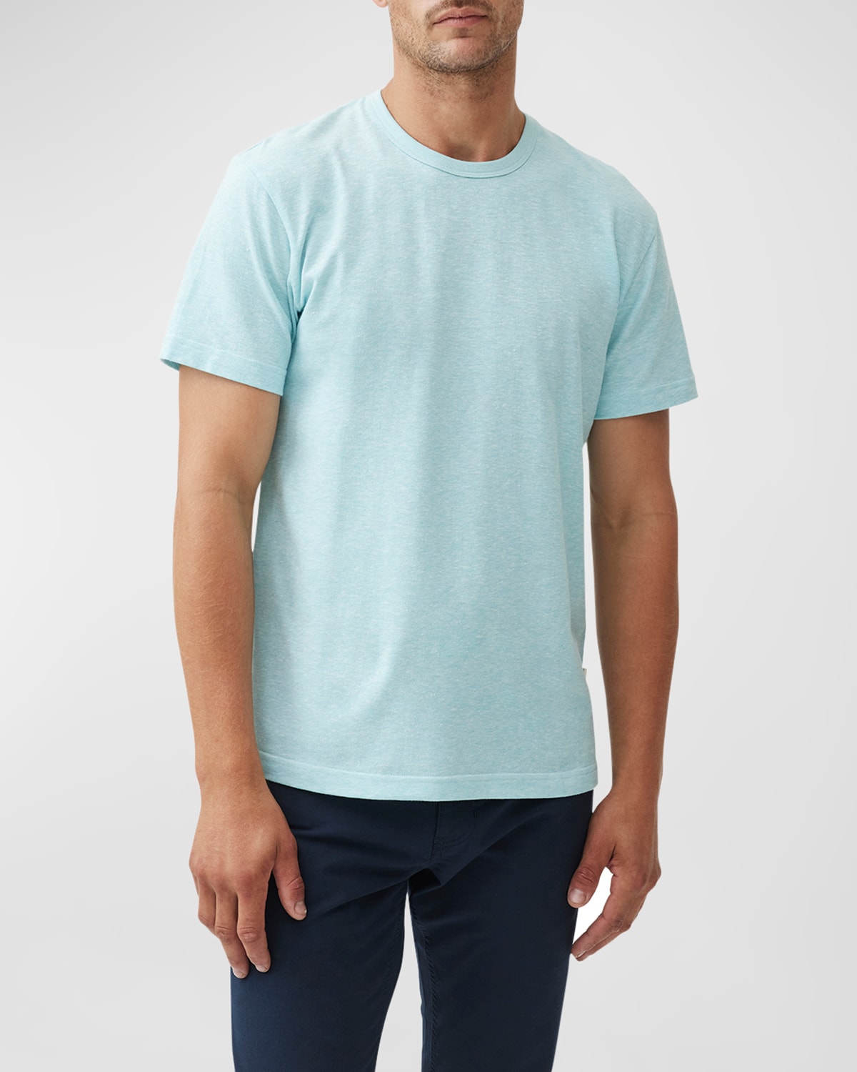 Rodd & Gunn Men's Fairfield Turkish Cotton And Linen Melange T-shirt In Blue