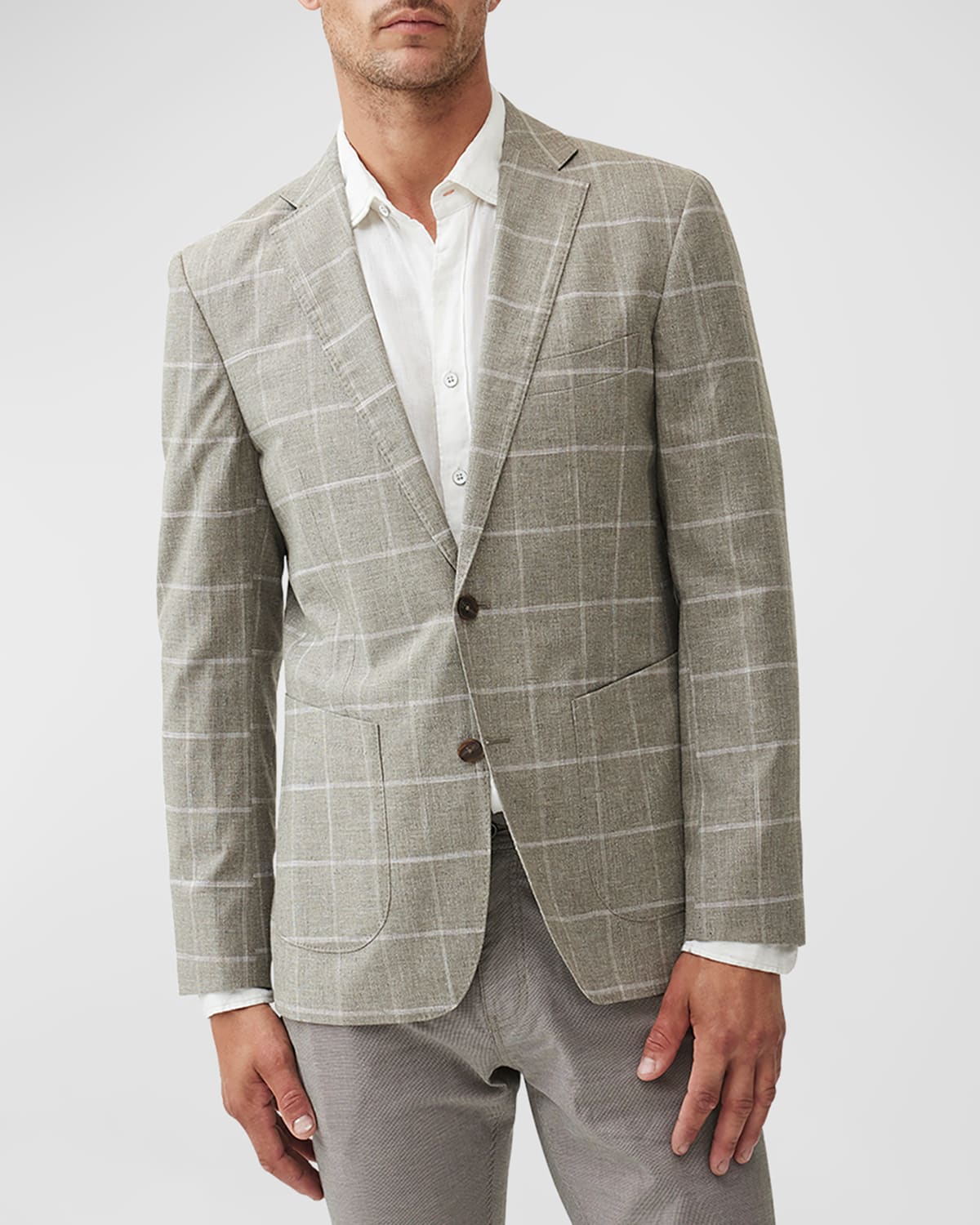 Shop Rodd & Gunn Men's Rossmore Check Two-button Sport Coat In Sage