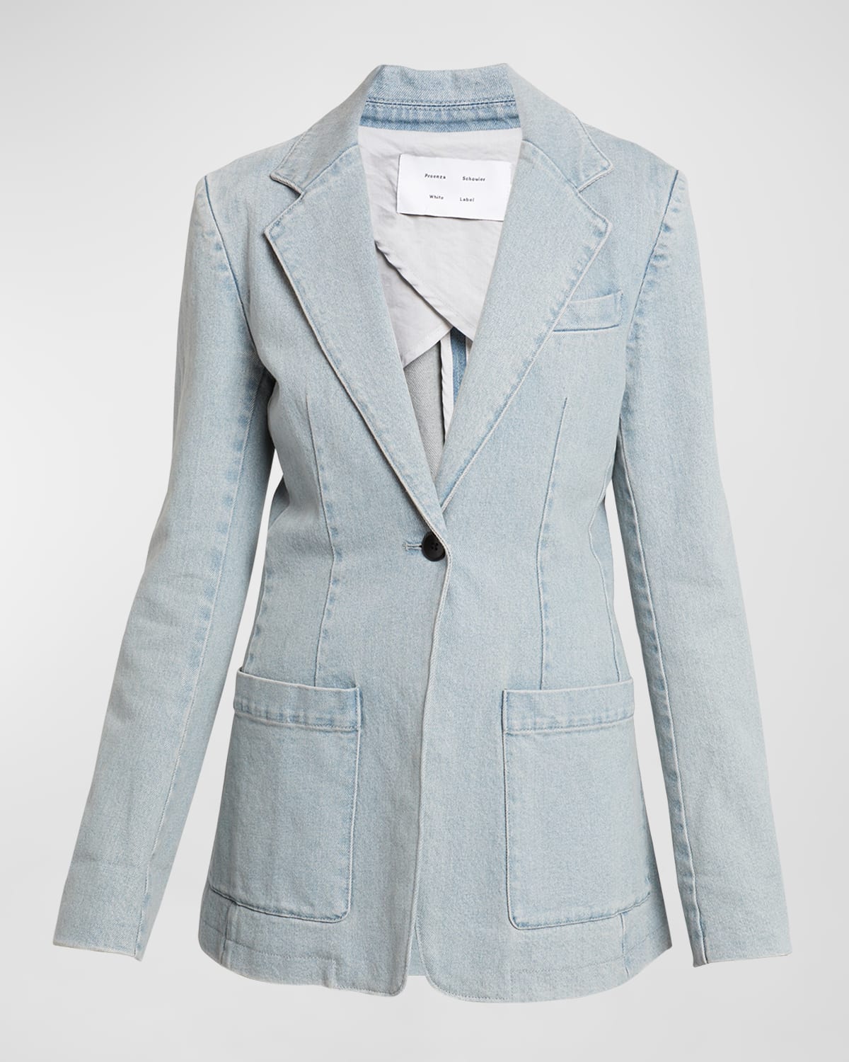 Proenza Schouler White Label Freya Single-breasted Blazer In Blue