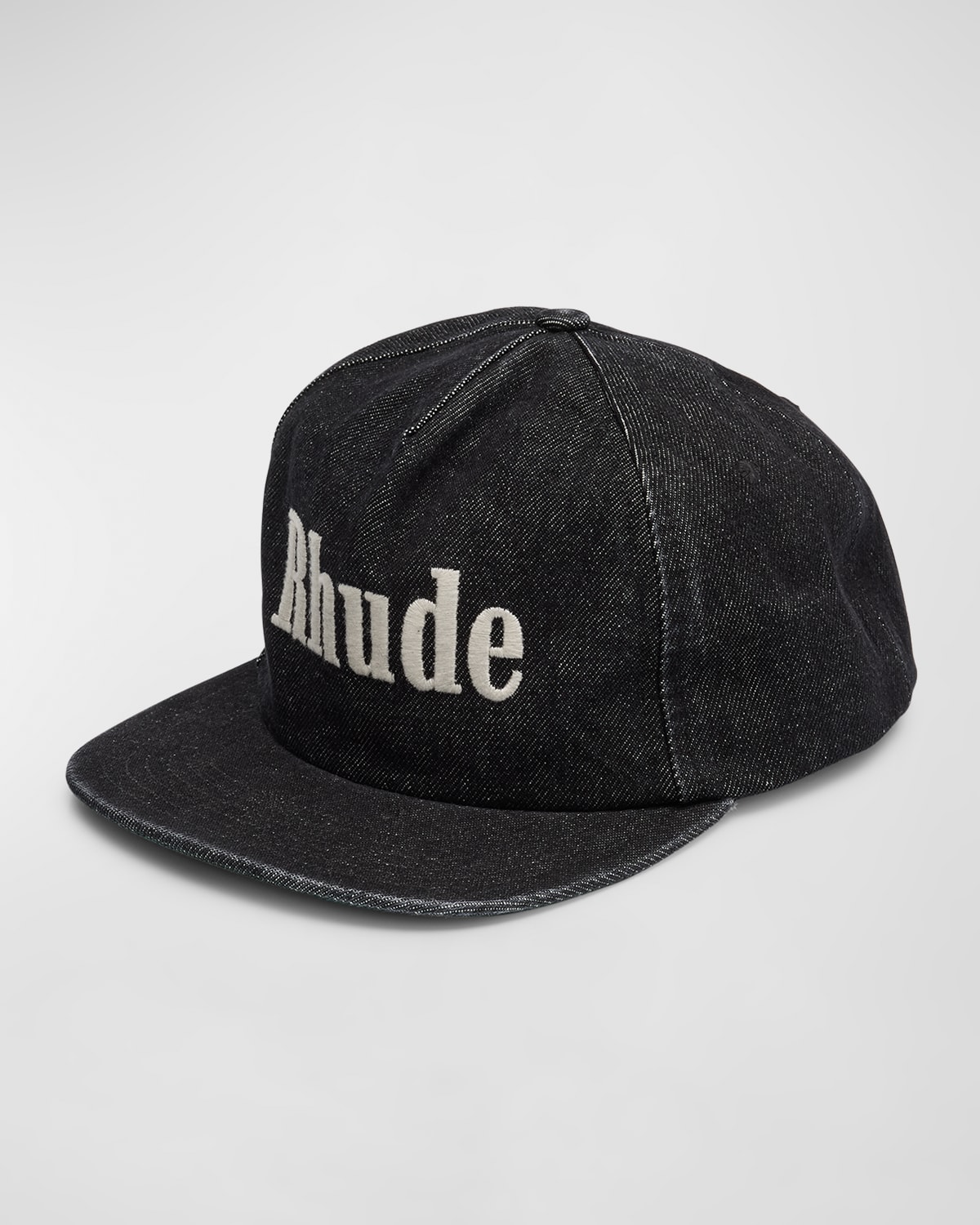 Rhude Men's Embroidered Logo 5-panel Baseball Hat In Black