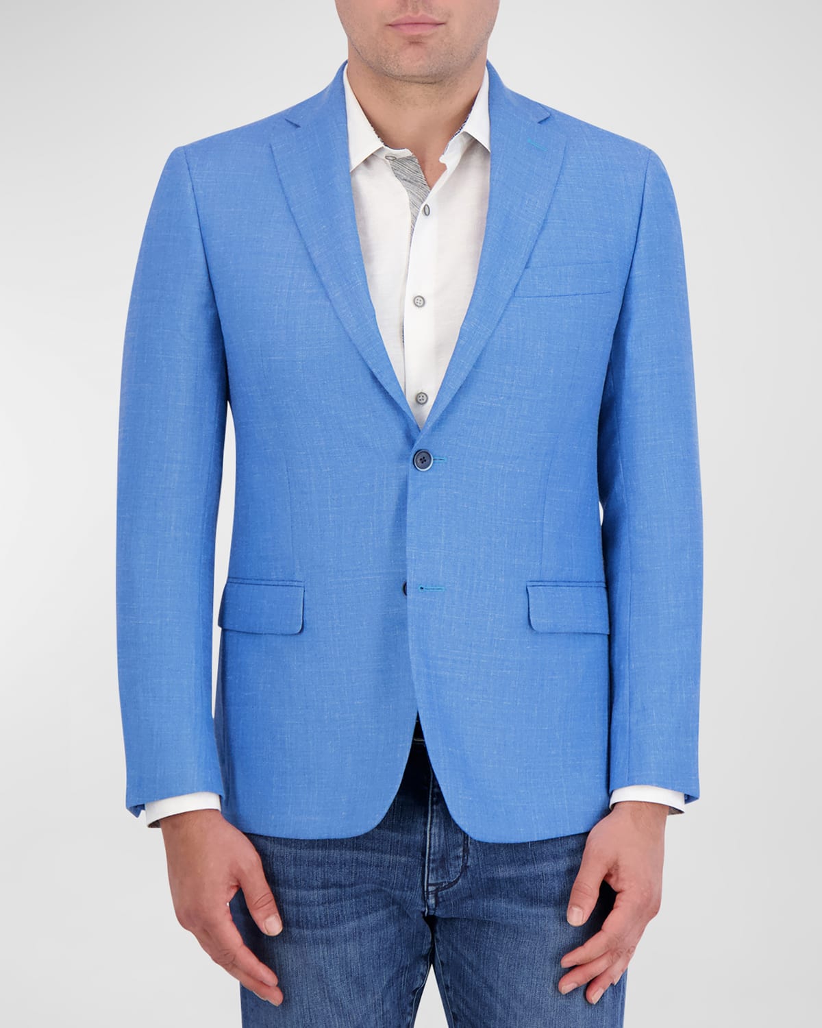 Shop Robert Graham Men's Tremont Woven Single-breasted Sport Coat In Blue