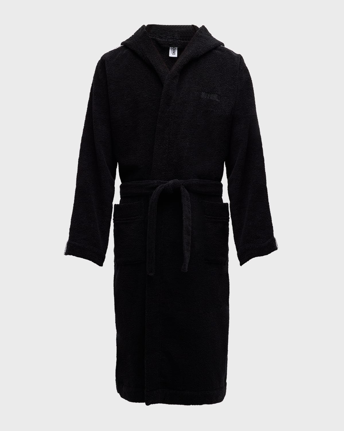 Men's Logo-Tape Toweling Robe