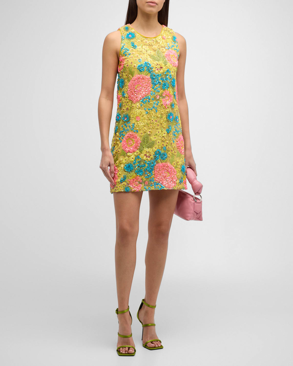 Shop Le Superbe Day Shifter Sequined Mini Dress In Ojai Flowers