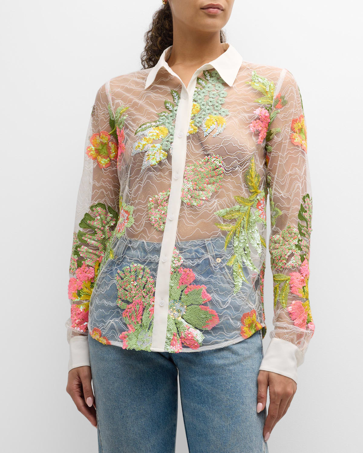 Tropical Lace Shirt