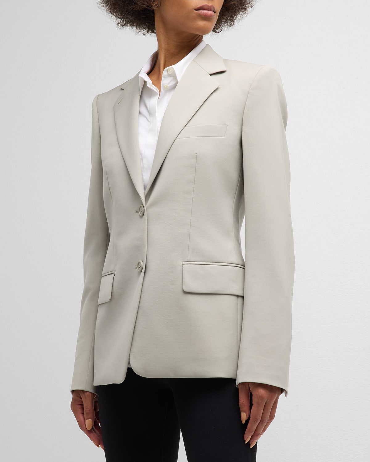 Shop Helmut Lang Classic Single-breasted Blazer In Sand