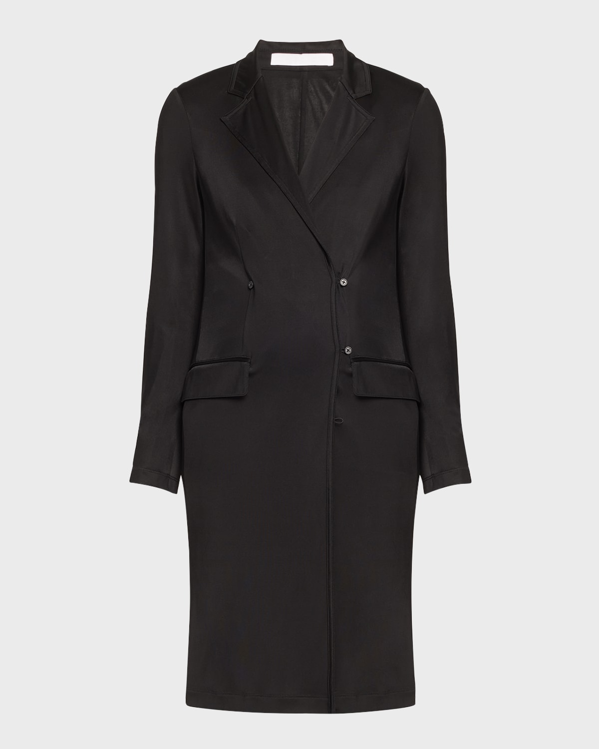 Helmut Lang Fluid Classic Long Cardigan In Blk