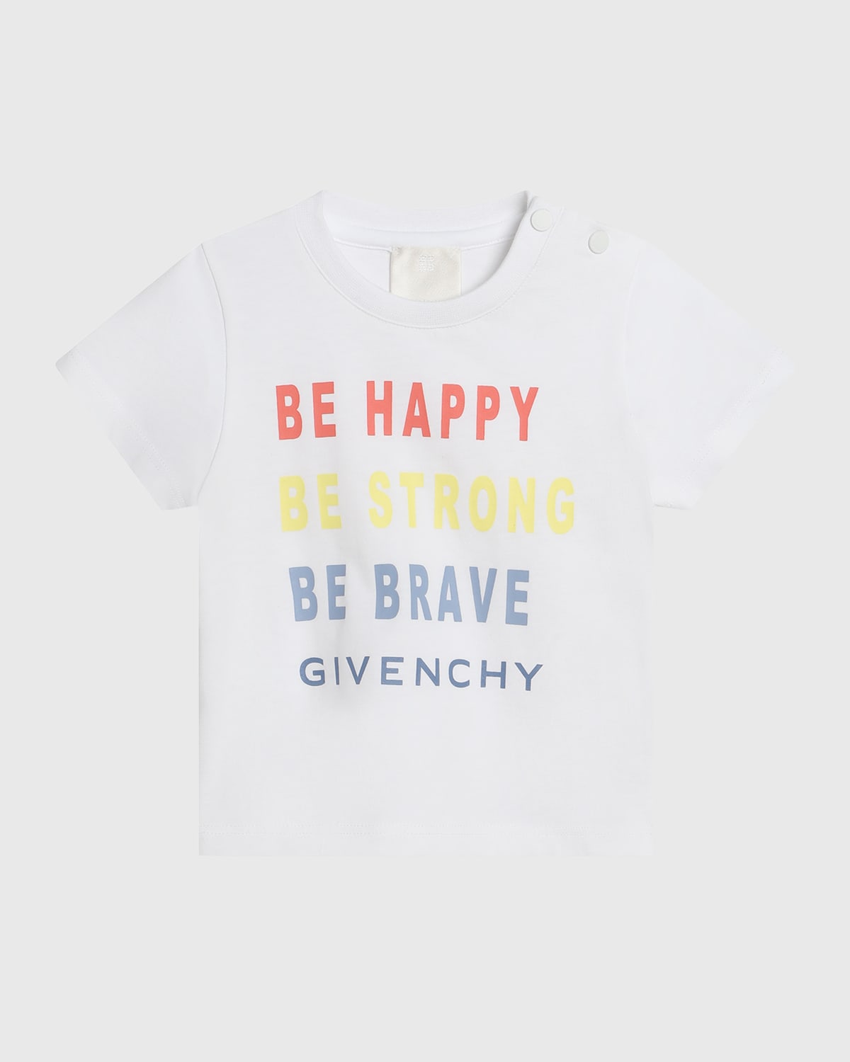 Givenchy Kids' Boy's Fancy Logo-print Short-sleeve T-shirt In White