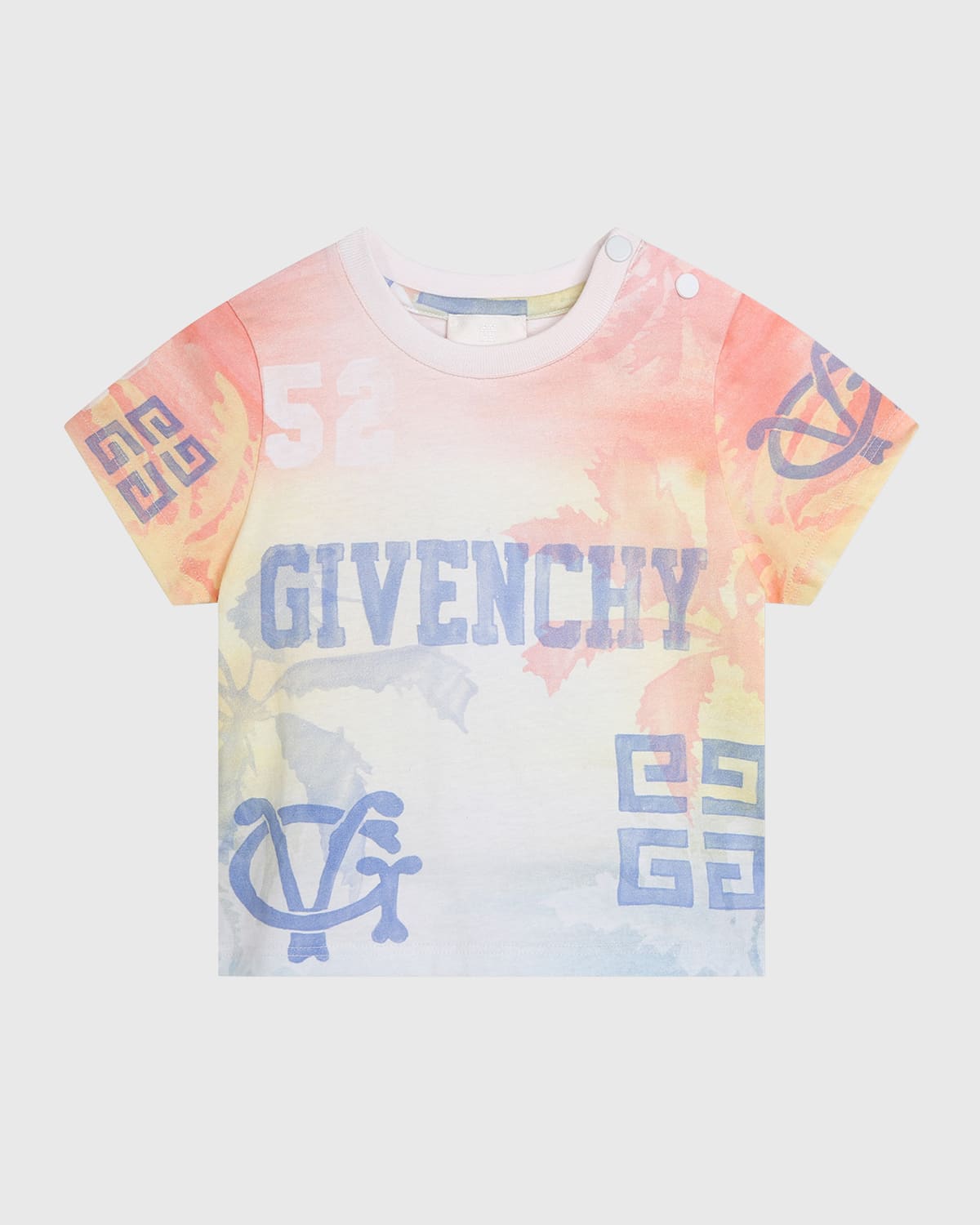 Givenchy Kids' Boy's 4g Multicolor Logo-print Short-sleeve T-shirt