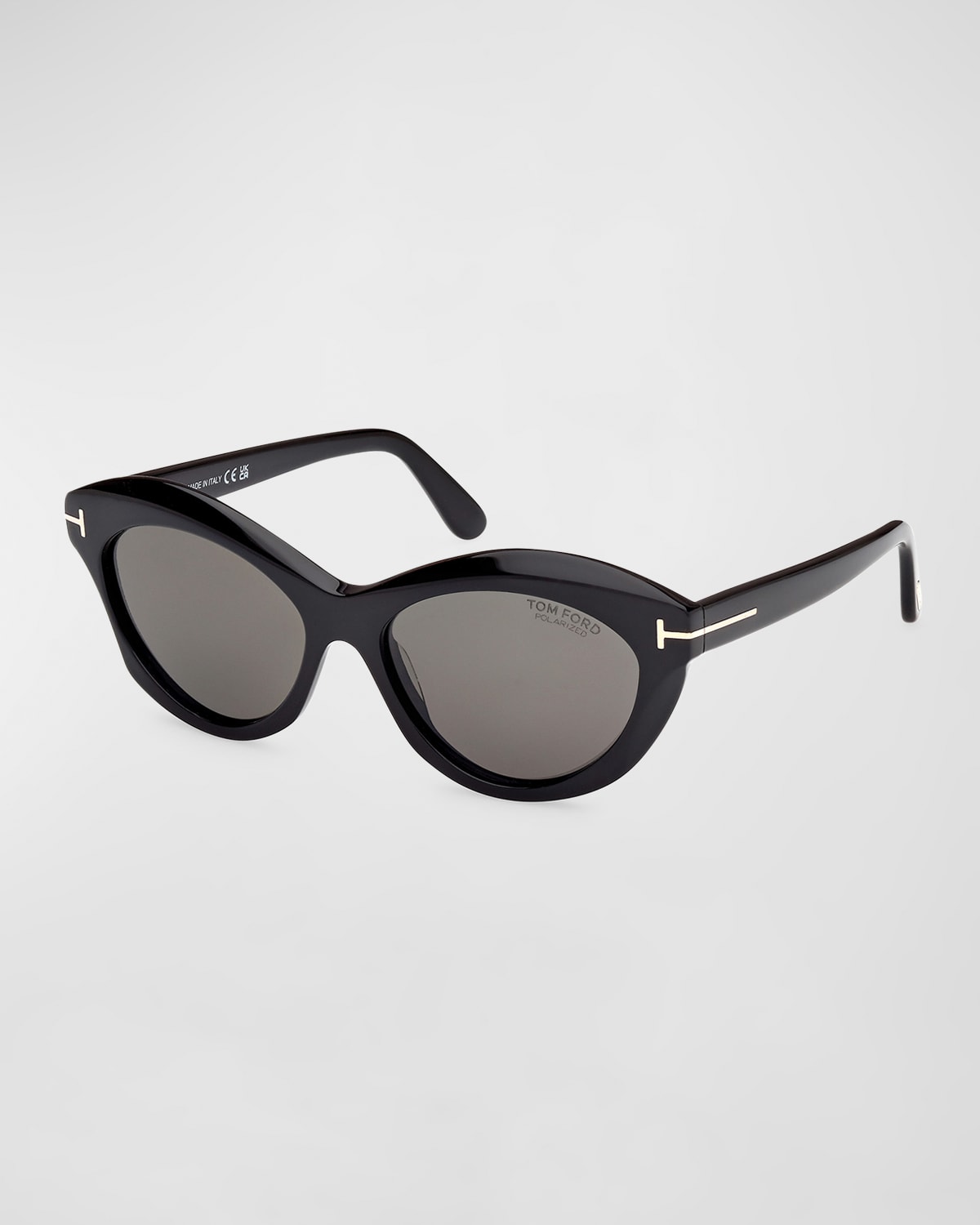 Shop Tom Ford Toni Acetate Oval Sunglasses In Black