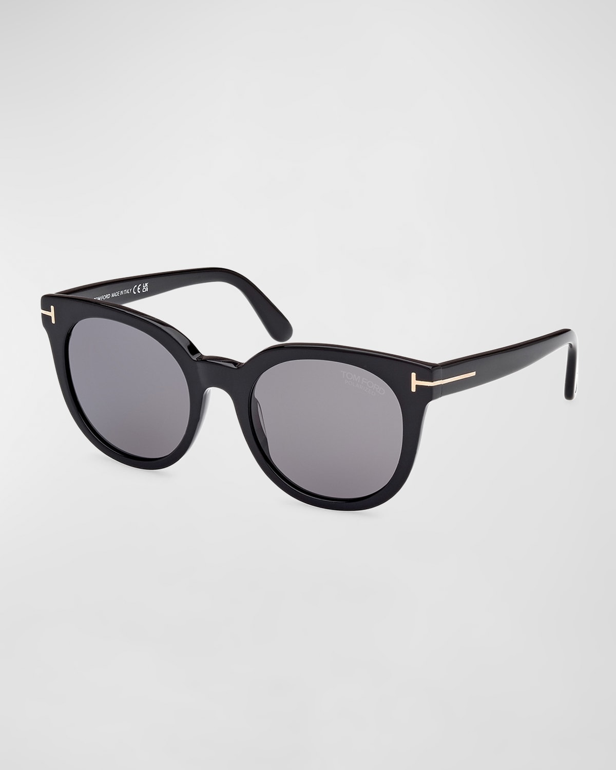 Shop Tom Ford Moira Acetate Butterfly Sunglasses In Black