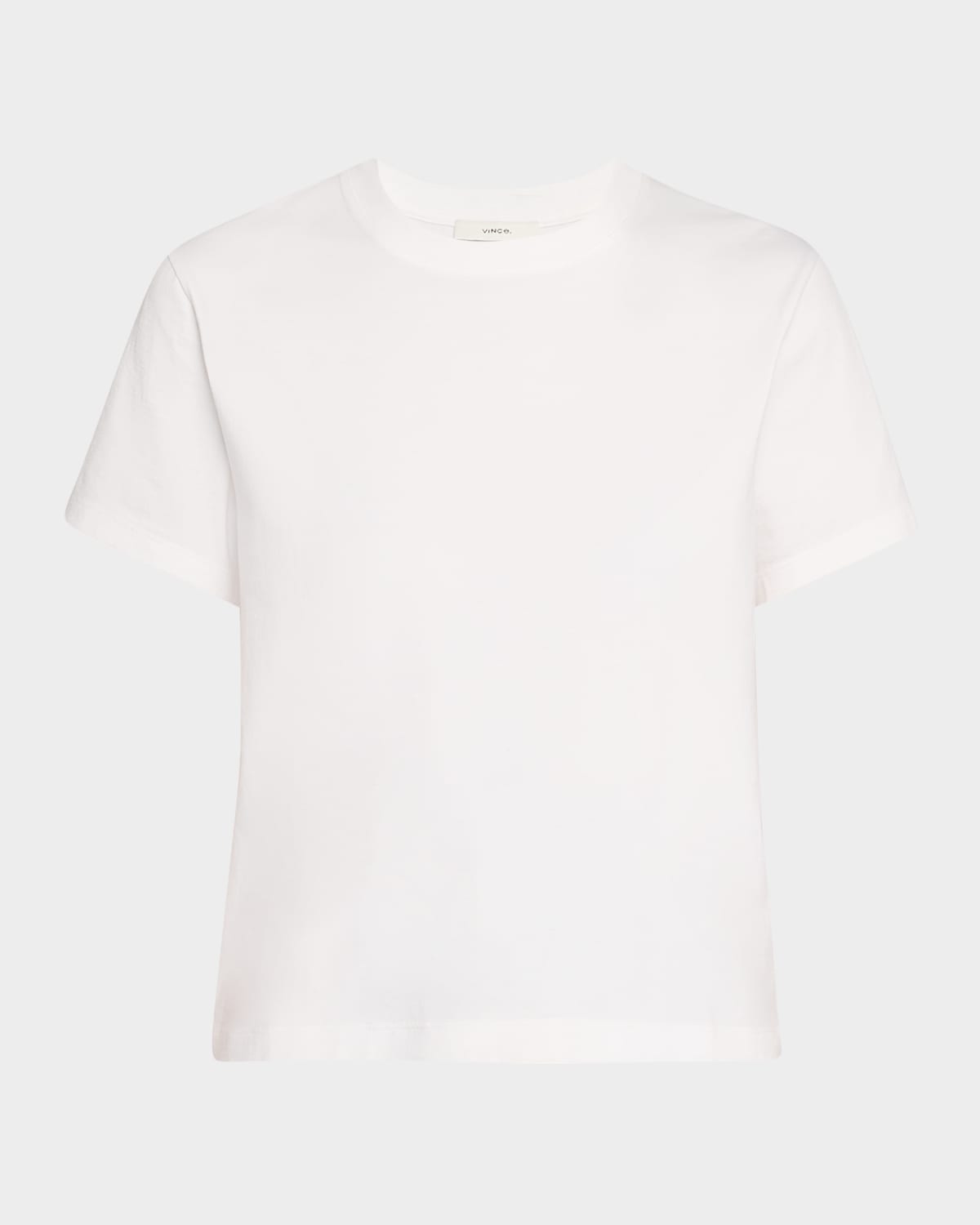 Vince Short-sleeve Pima Cotton Crewneck T-shirt In Optic White